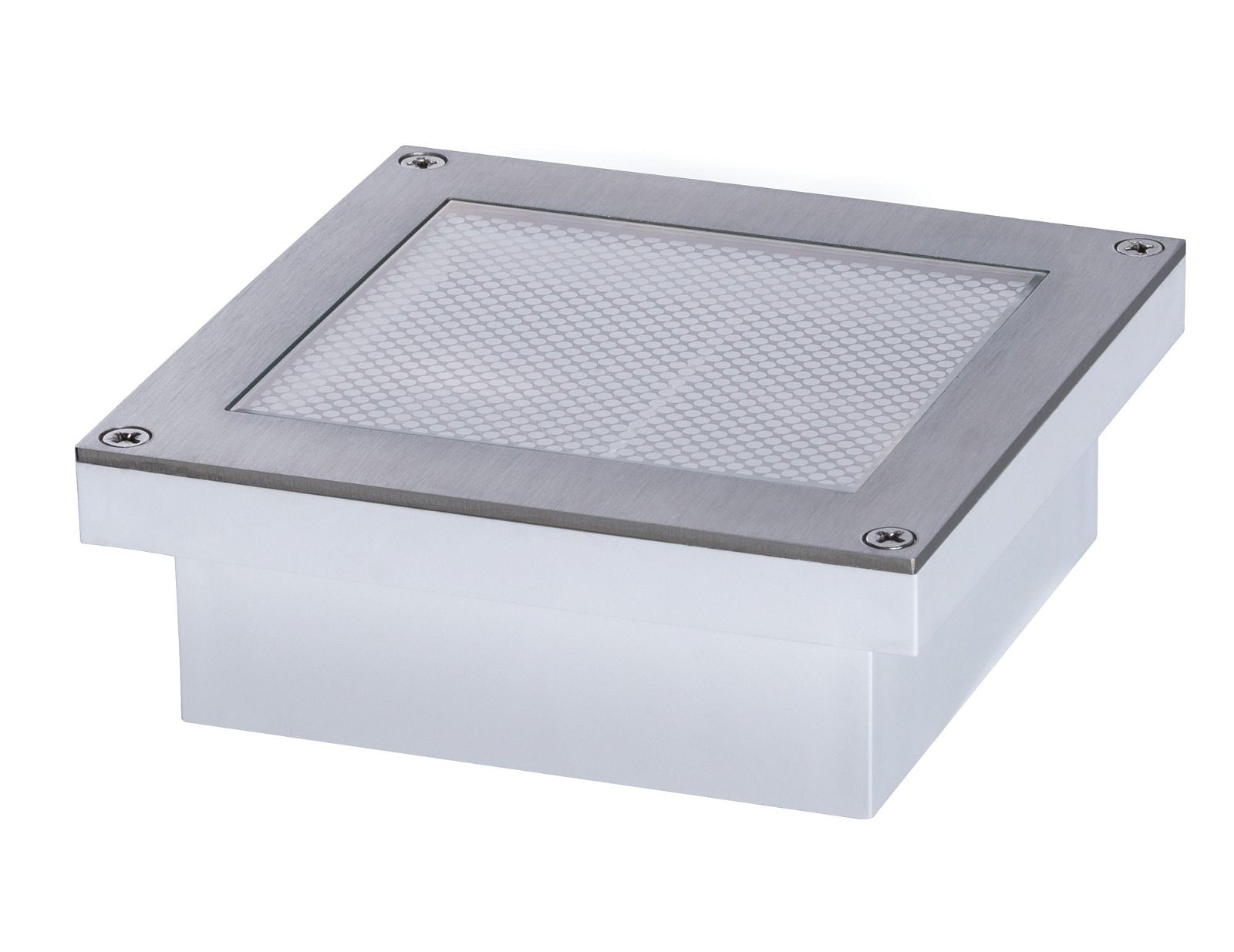 Paulmann LED Einbauleuchte »Brick IP67 100x100mm 3000K 0,8W 25lm 230V Alu, Grau Metall, Edelstahl«, 1 flammig, Bodeneinbauleuchte, Bewegungsmelder