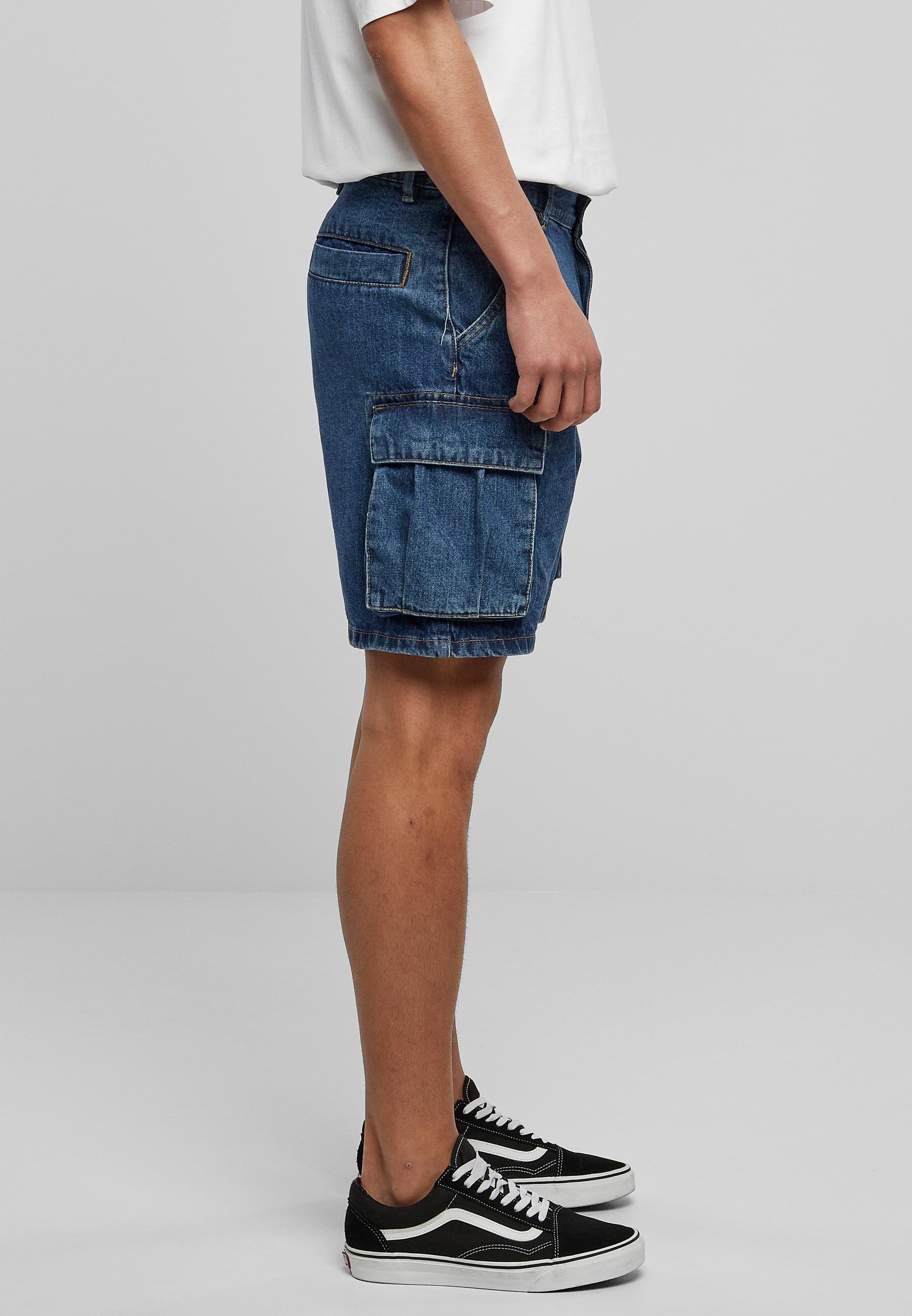 URBAN CLASSICS Cargoshorts »Urban Classics Herren Organic Denim Cargo Shorts«, (1 tlg.)