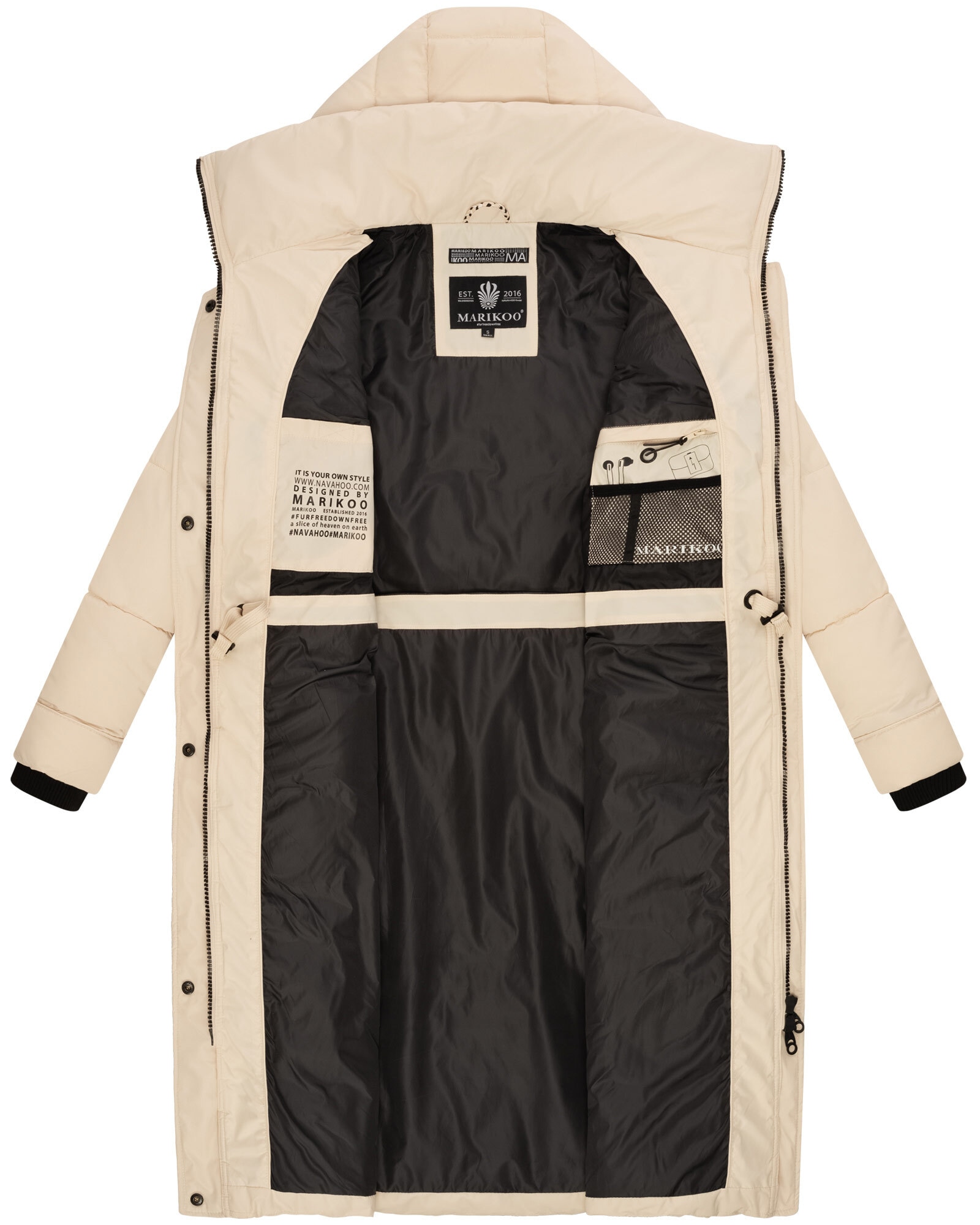 Marikoo Winterjacke »Ayumii«, mit hohem Stehkragen