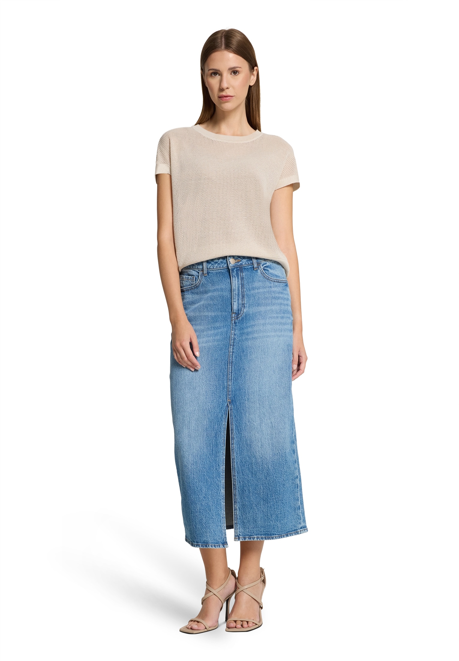 Betty Barclay Stricktop »Betty Barclay Damen Lochstrick-Pullover ohne Arm«