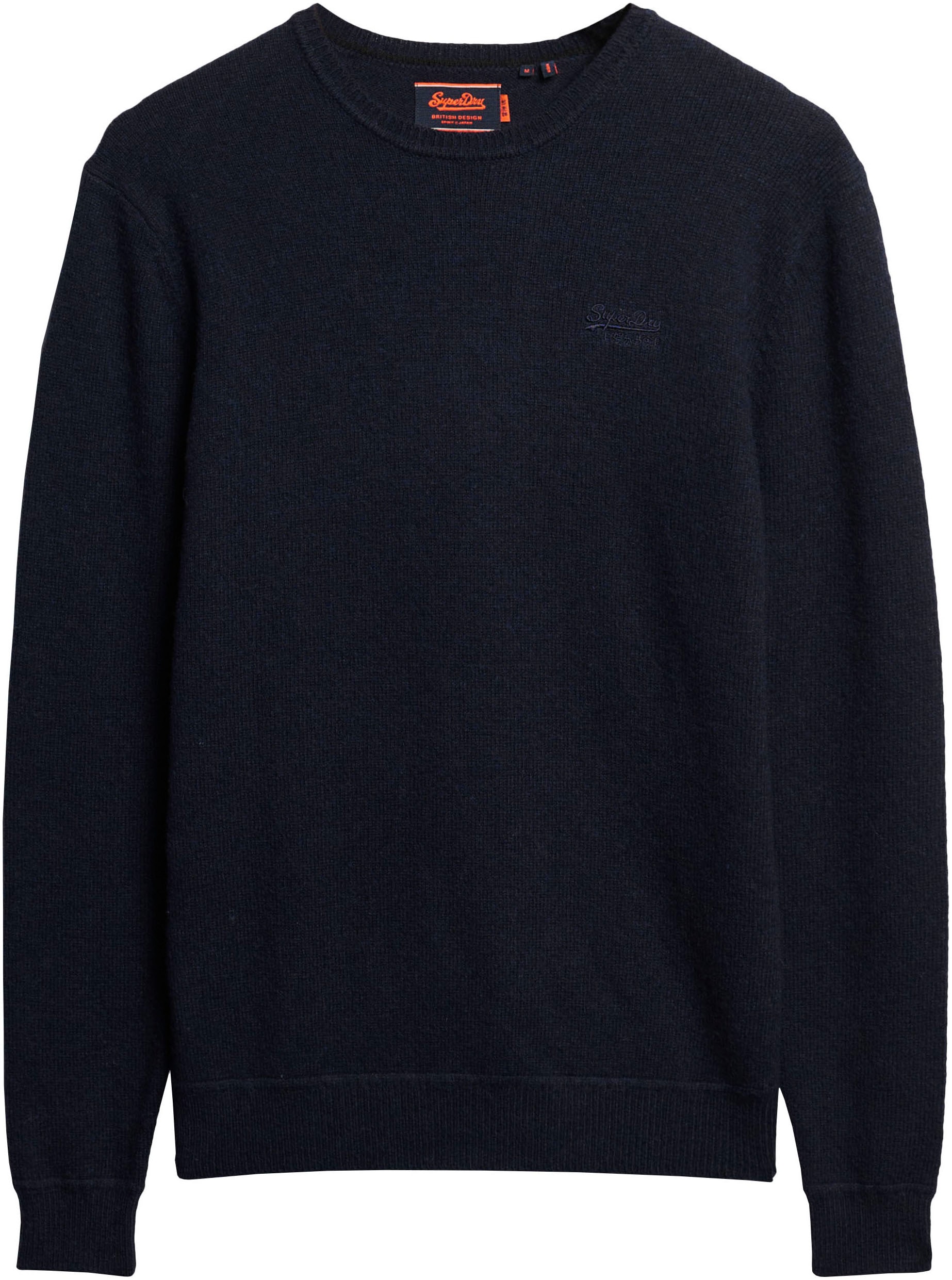 Superdry Rundhalspullover ESSENTIAL SLIM FIT CREW JUMPER günstig online kaufen