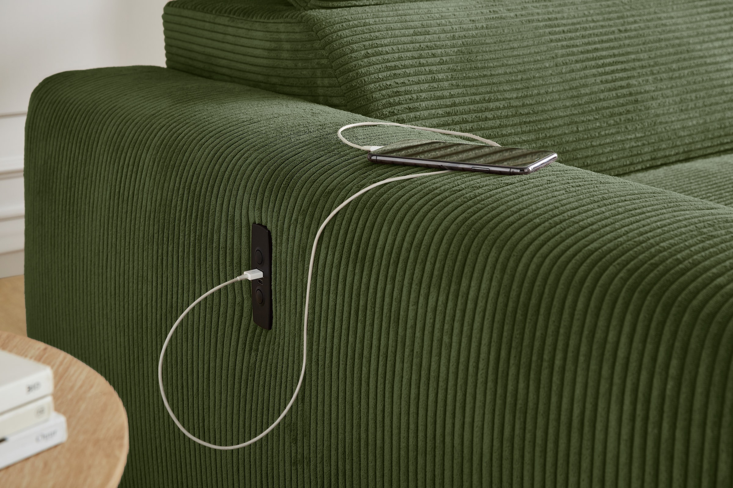 Jockenhöfer Gruppe Ecksofa »Slider, L-Form, 140kg Belastbarkeit«, elektromotorische Sitztiefenverstellung,USB-Ladeports,mit Kopfstützen