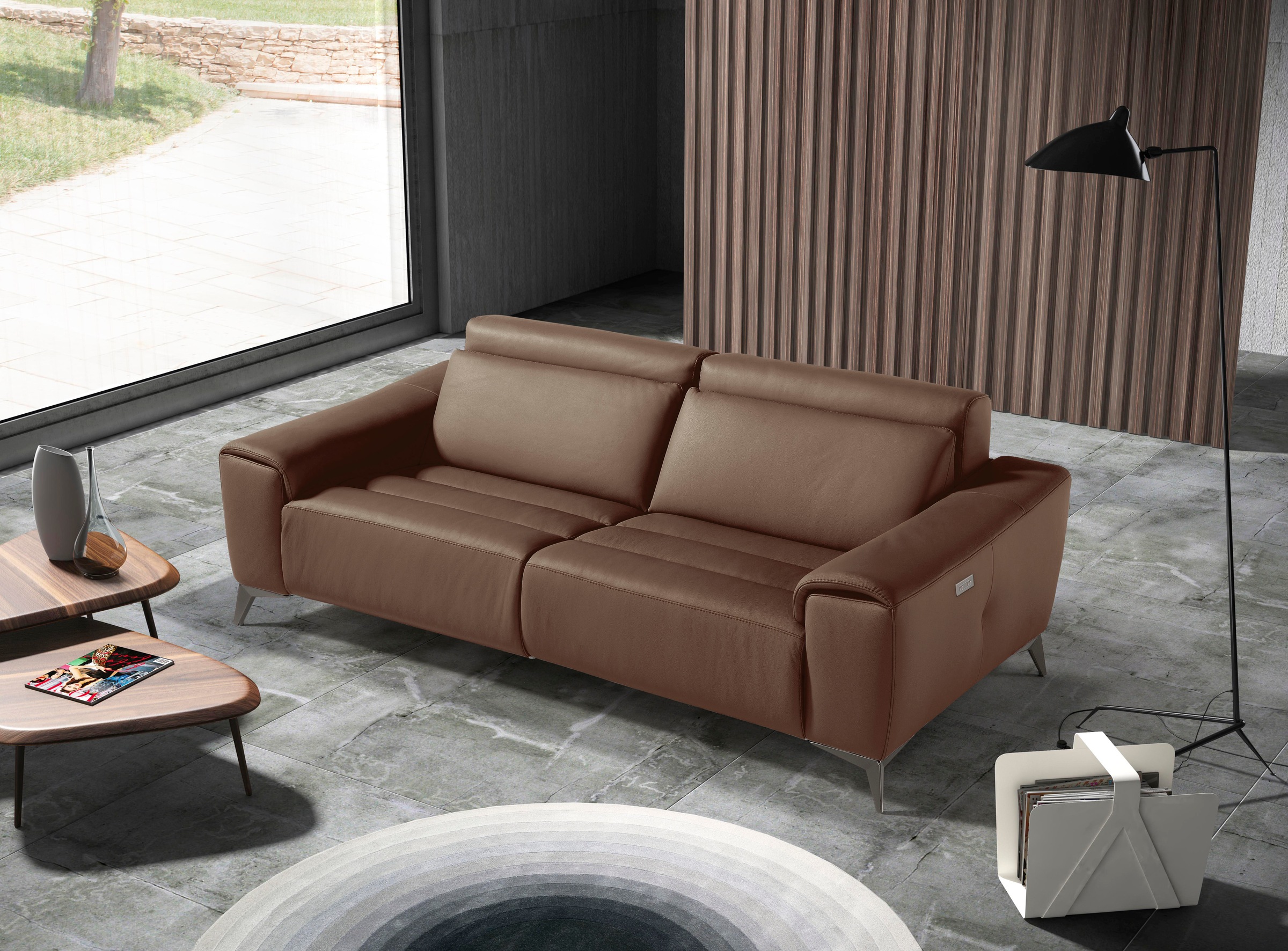 Egoitaliano 2,5-Sitzer "Suzette, Designsofa mit elektrischen Komfortfunktionen, edel & bequem" inkl. 2 elektronischer Relaxfunktionen, Rücken- und Fußteilfunktion