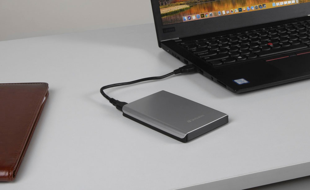 Verbatim externe HDD-Festplatte »Store 'n' Go USB 3.0«, Anschluss USB 3.0-USB 2.0