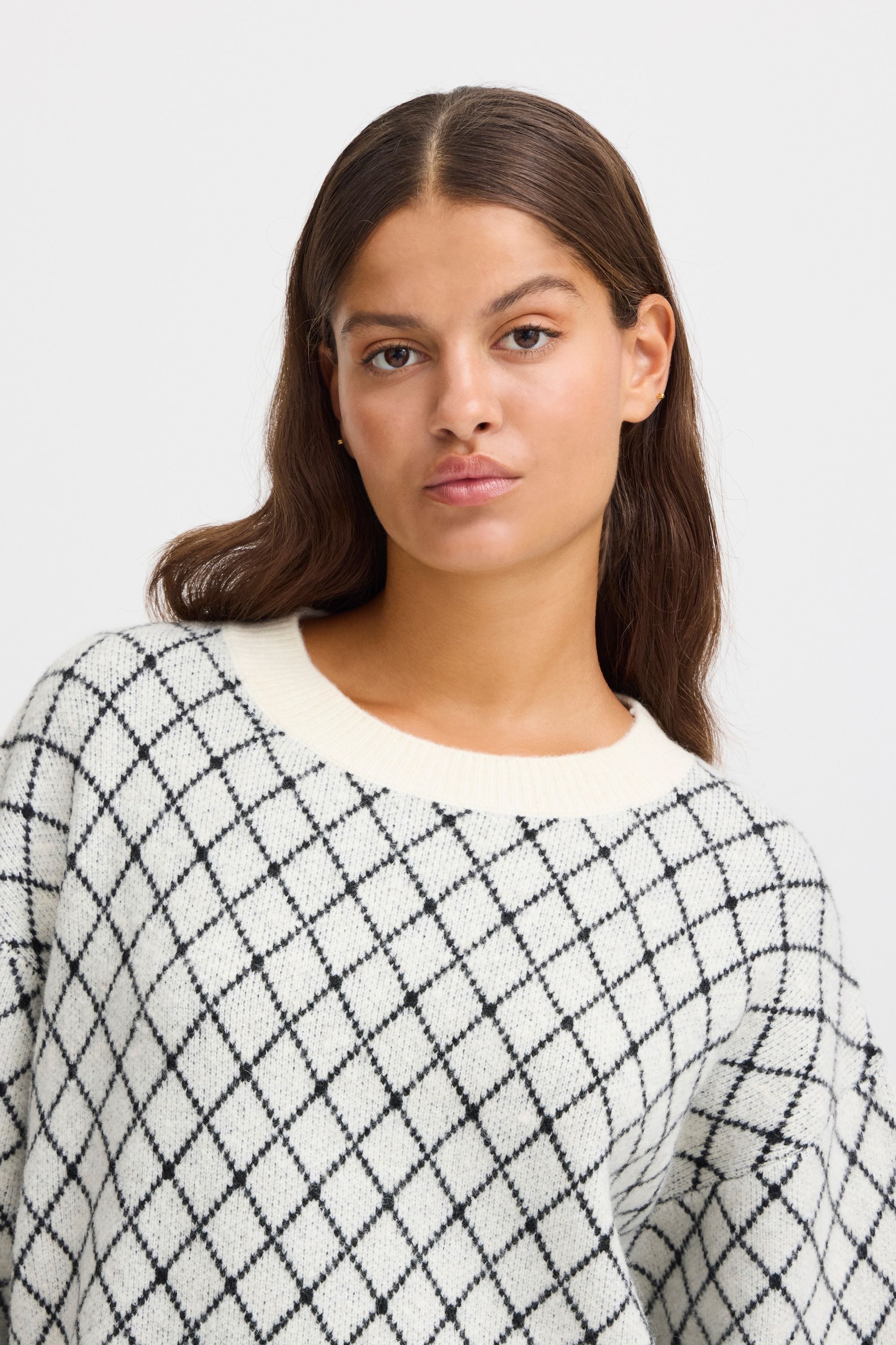 Ichi Strickfleece-Pullover »Strickpullover IHALVINO MS«