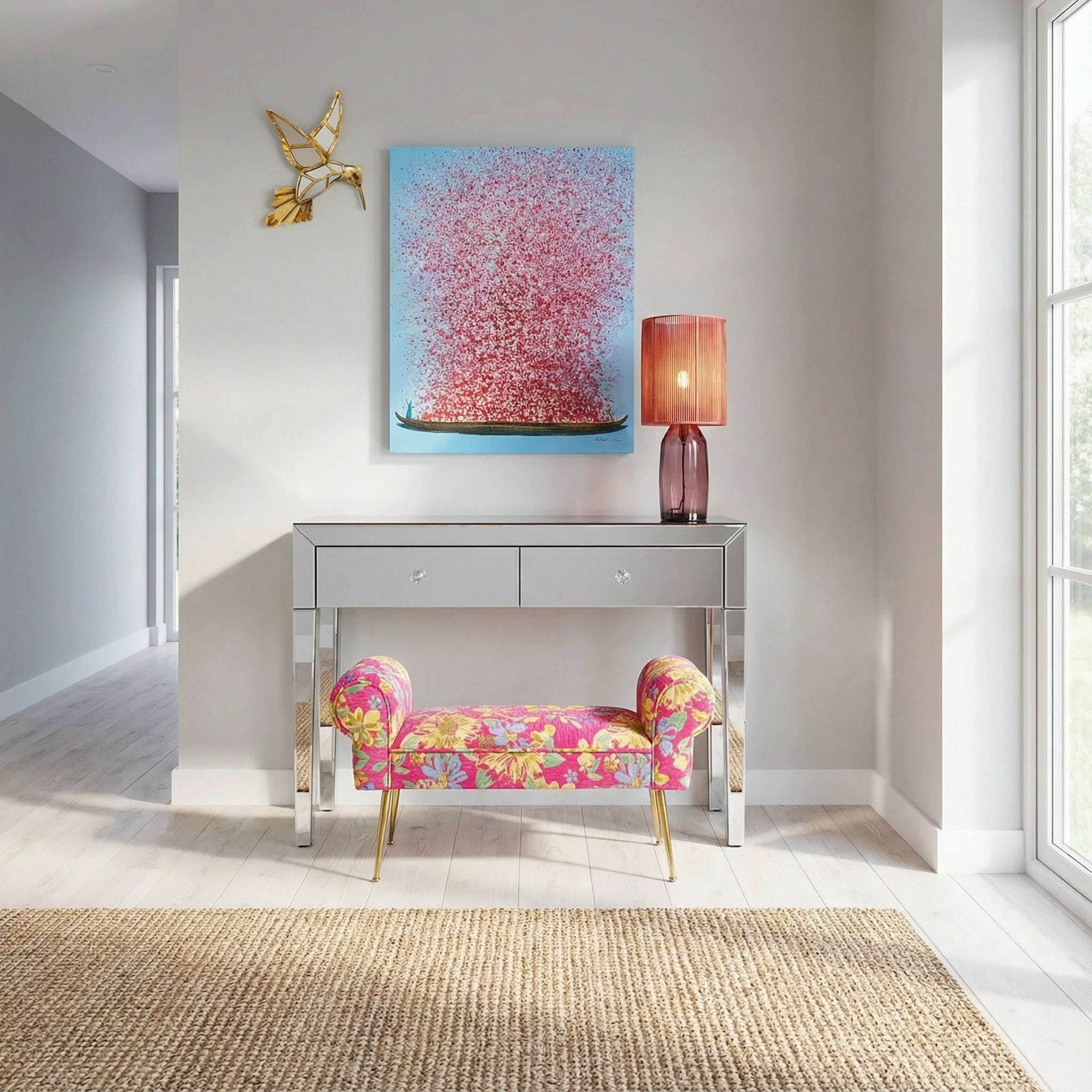 Kare Design Leinwandbild »Flower Boat« 1,  verschiedene Farben und Größen