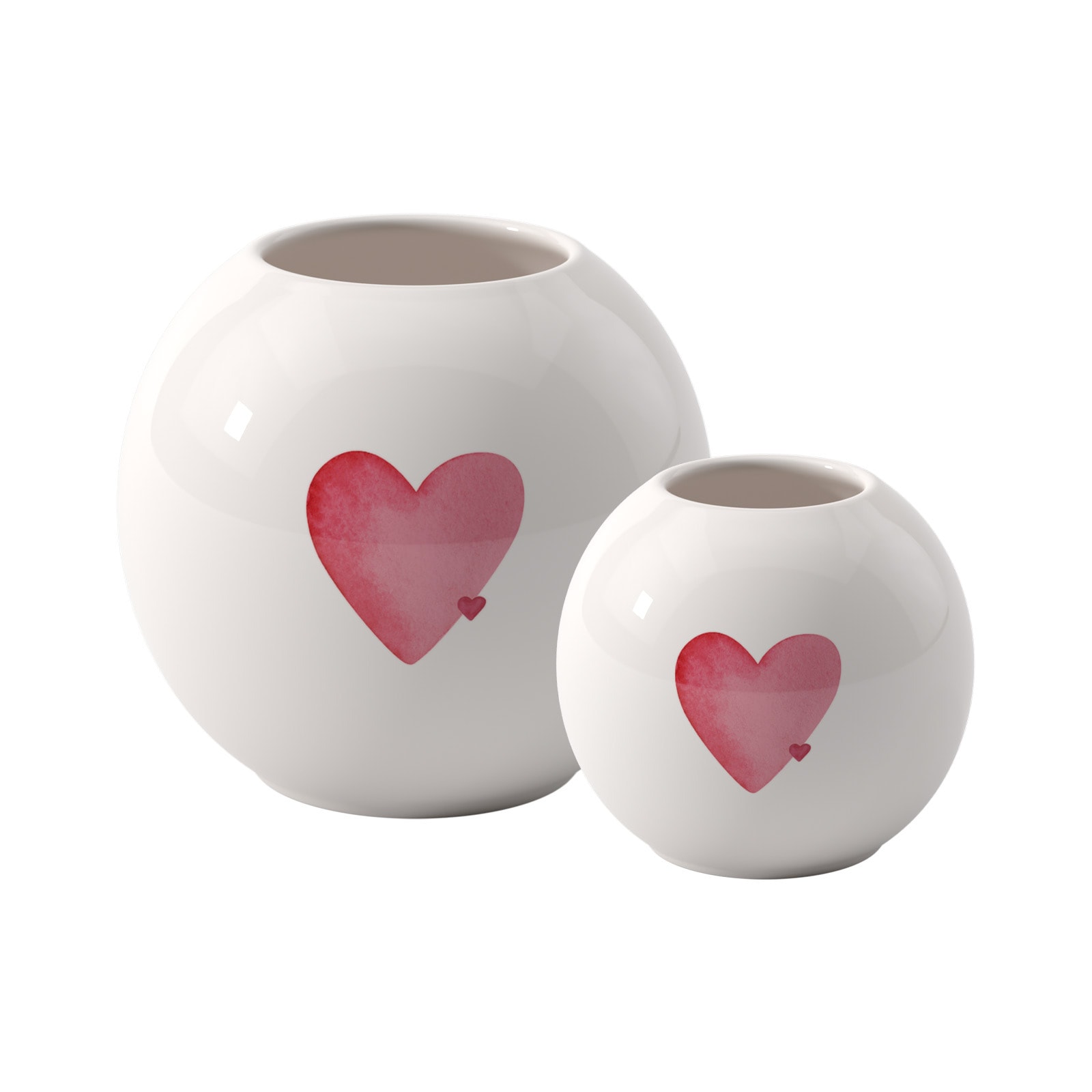 like. by Villeroy & Boch Dekovase "Vasen-Set With Love 2er Set weiß"