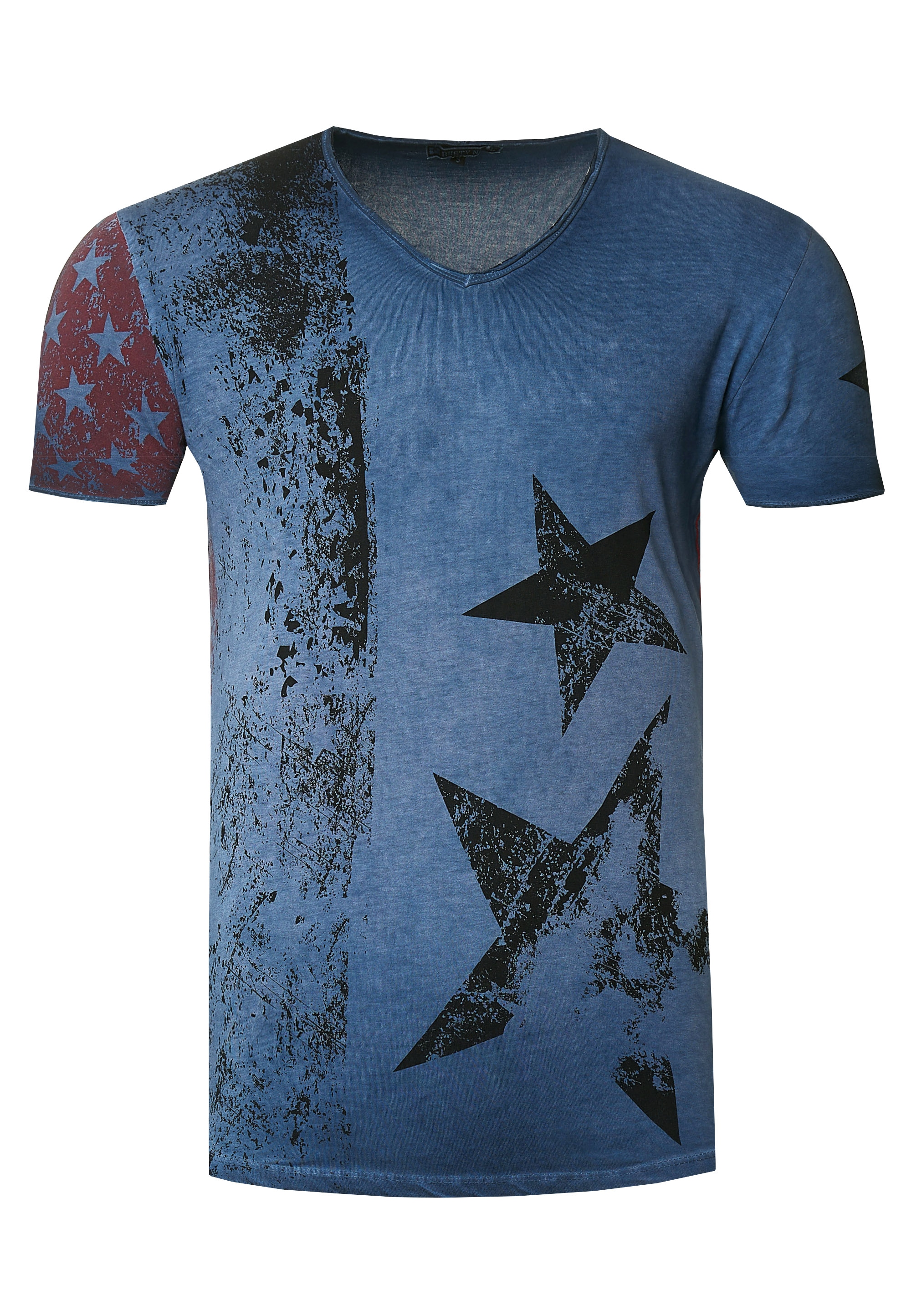 Rusty Neal T-Shirt, mit V-Neck