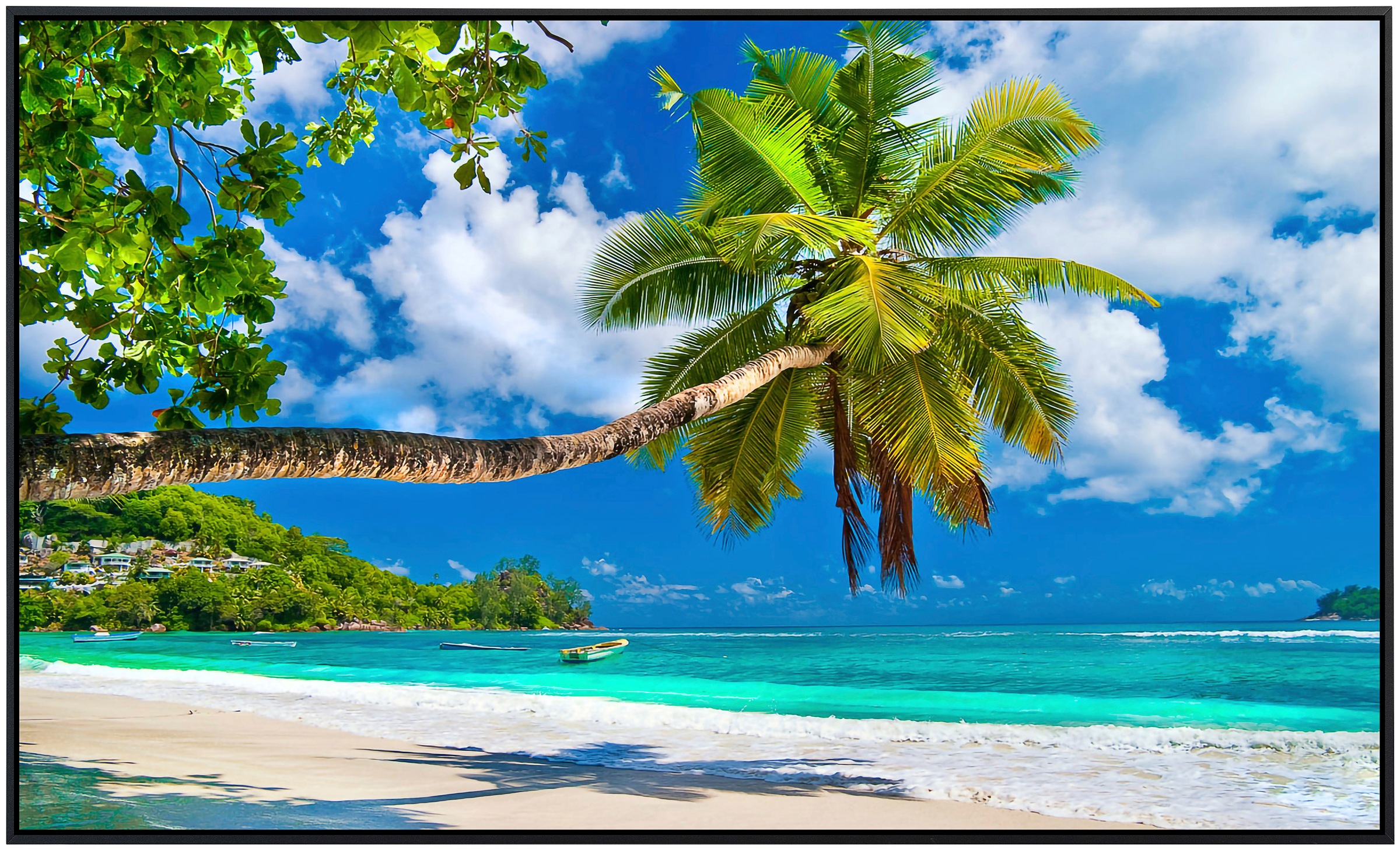 Papermoon Infrarotheizung »Seychellen Palm Beach«, sehr angenehme Strahlungswärme