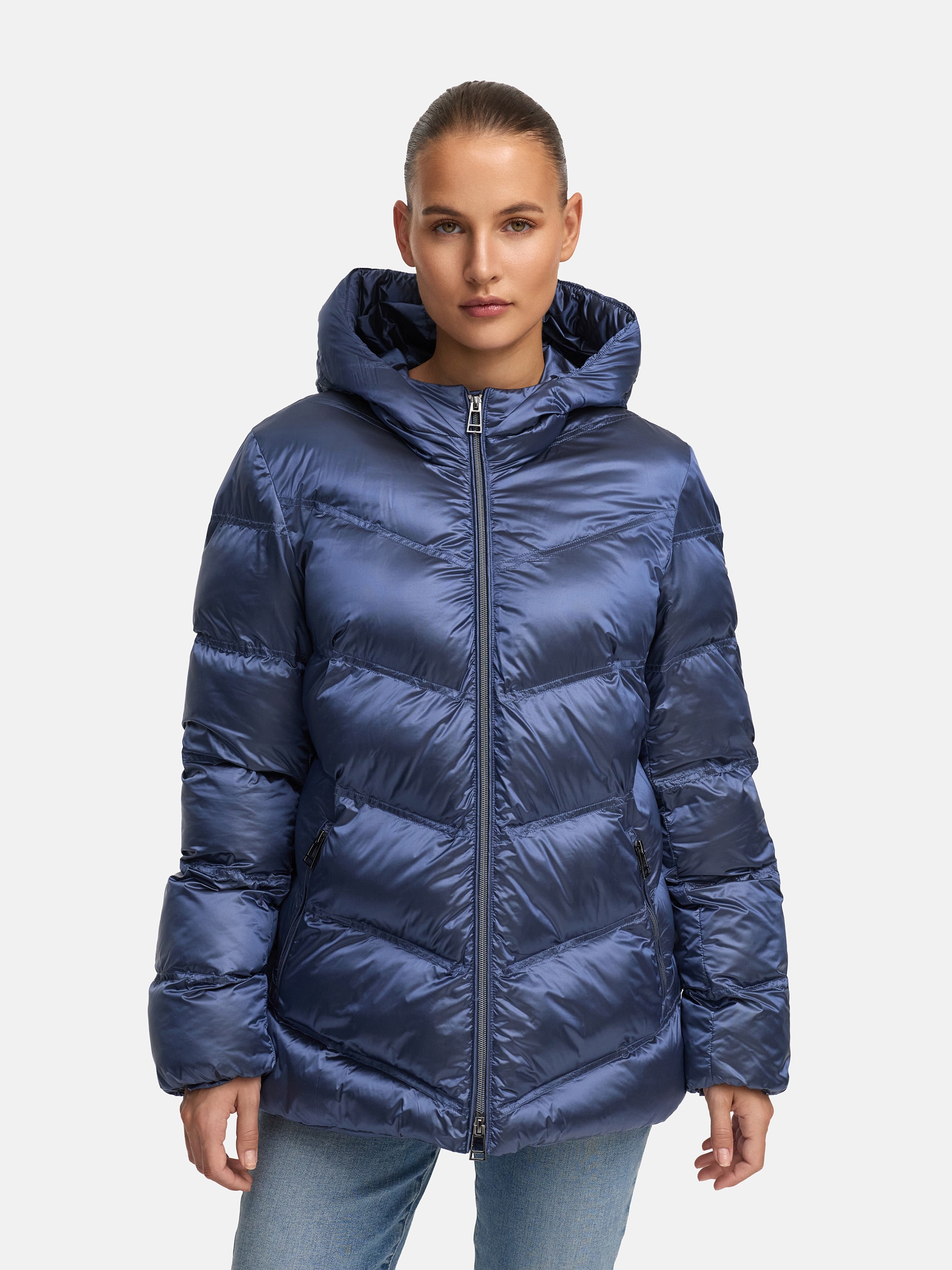 MANISA Steppjacke, mit Kapuze, mit Stehkragen, Kapuze und elastischem Ärmel günstig online kaufen