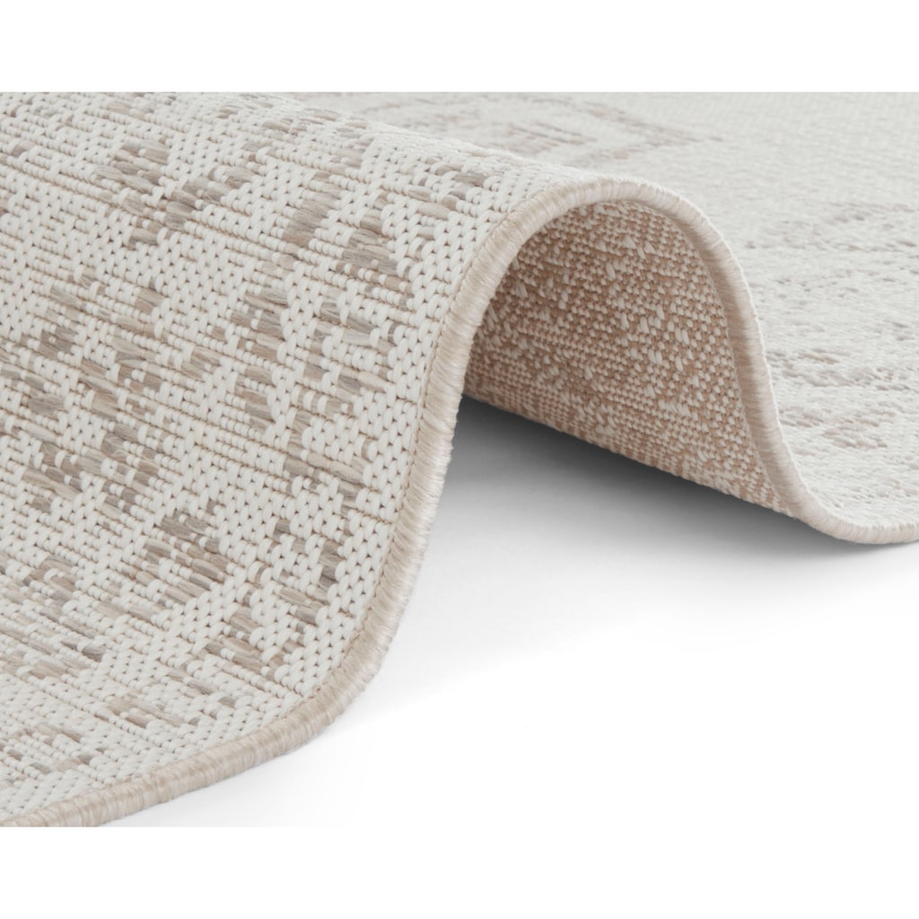 NORTHRUGS Teppich »Tilos«, rechteckig, In- & Outdoor, Kurzflor, Orientalisch, Vintage, Wohnzimmer, Garten