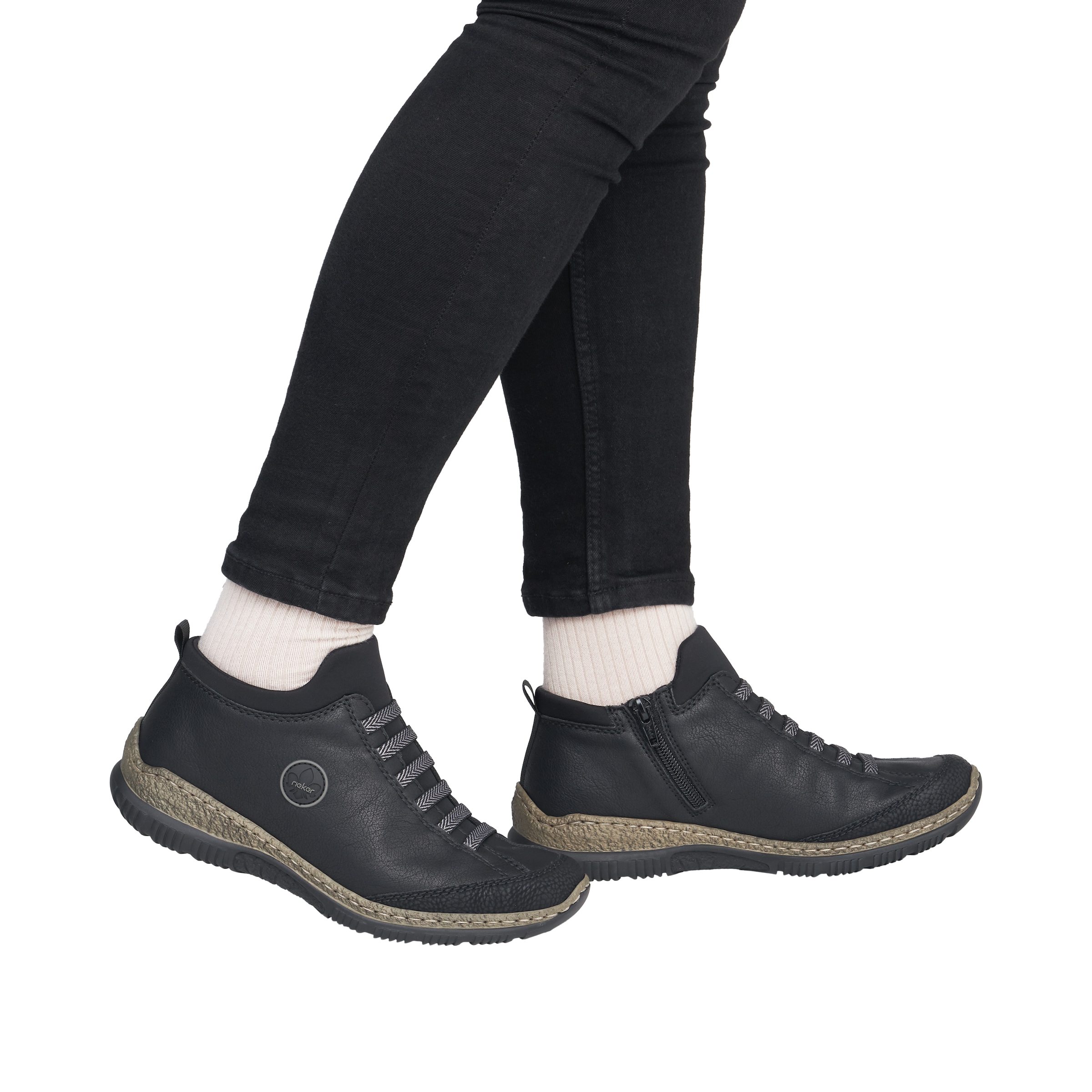 Rieker Slip-On Sneaker  Schlupfschuh, Halbschuh, Casual-Sneaker mit MemoSoft-Innensohle