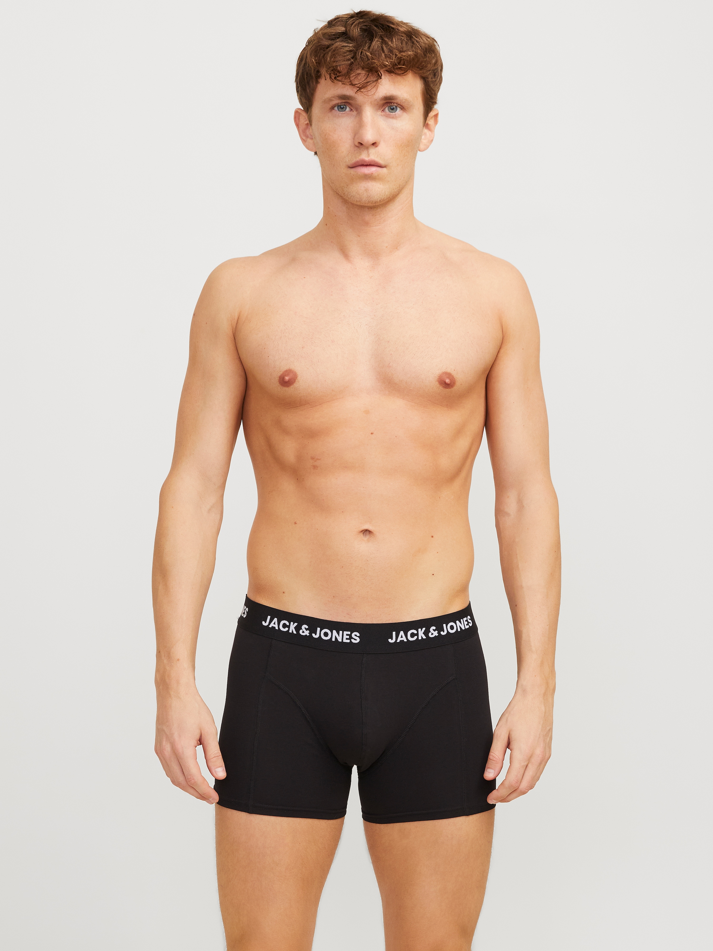 Jack & Jones Trunk »JACAXEL SOLID TRUNKS 3 PACK SN«, (3 St.), mit Logo Schriftzug
