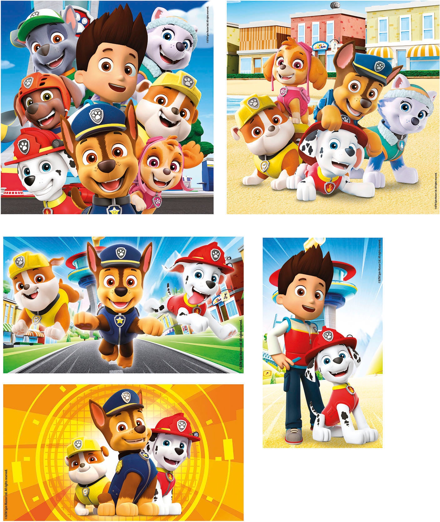Clementoni® Puzzle »Supercolor, PAW Patrol 10 in1«, Made in Europe