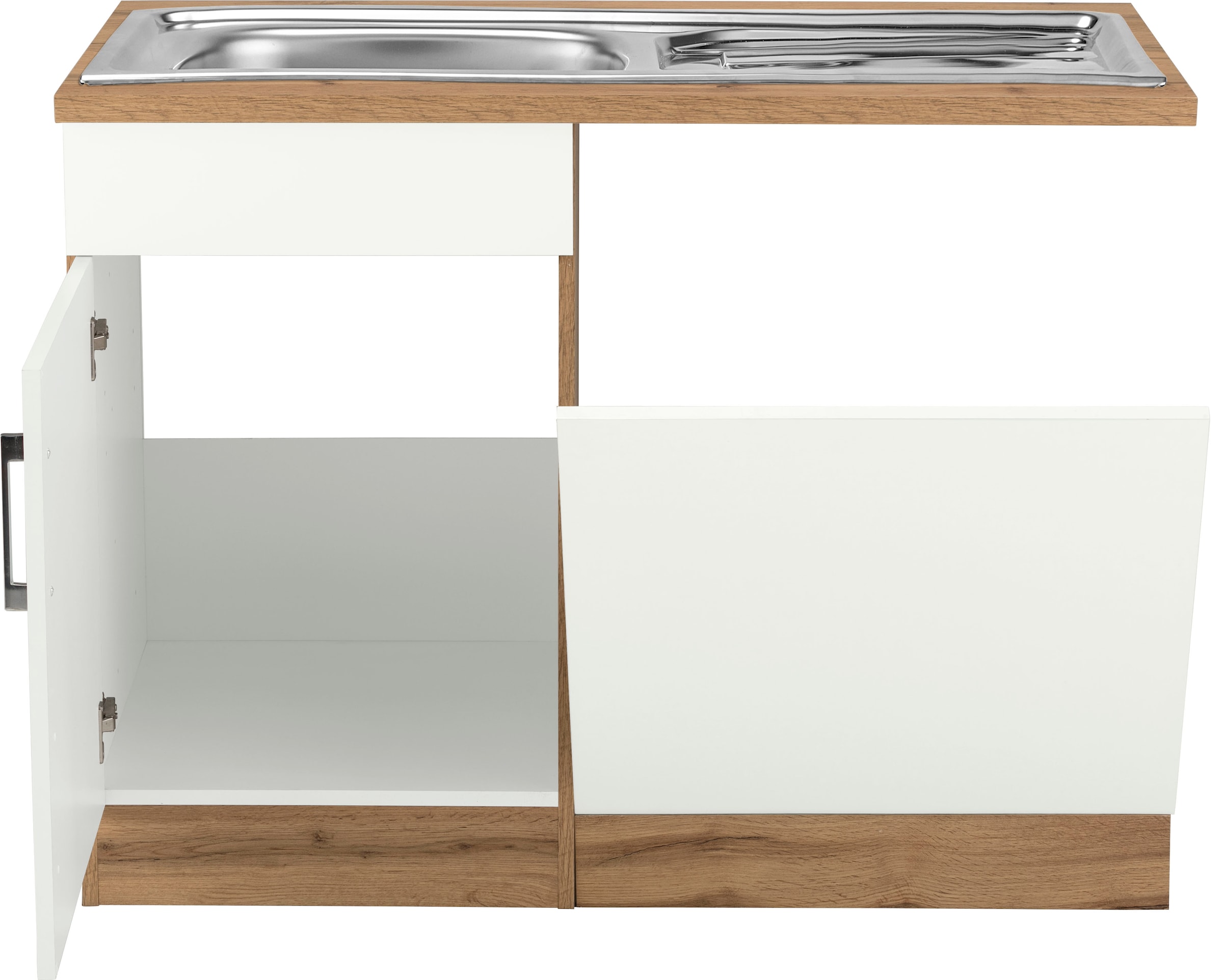 KOCHSTATION Spülenschrank »KS-Colmar«, 110 cm, Front und Sockelblende für teilintegrierten Geschirrspüler