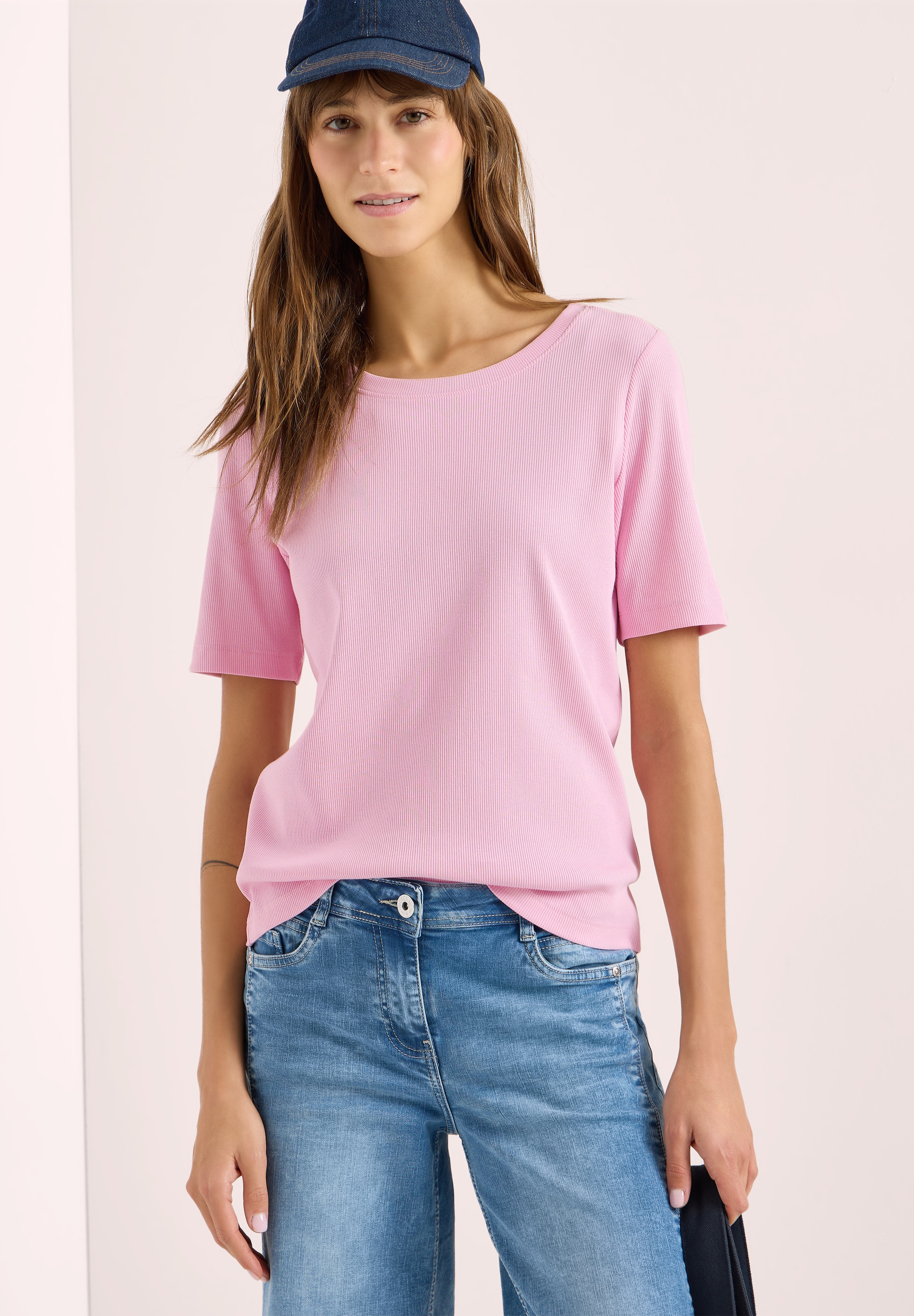 Cecil T-Shirt mit Rundhalsausschnitt günstig online kaufen