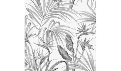 Vliestapete »Strelitzia Blätter«, gemustert
