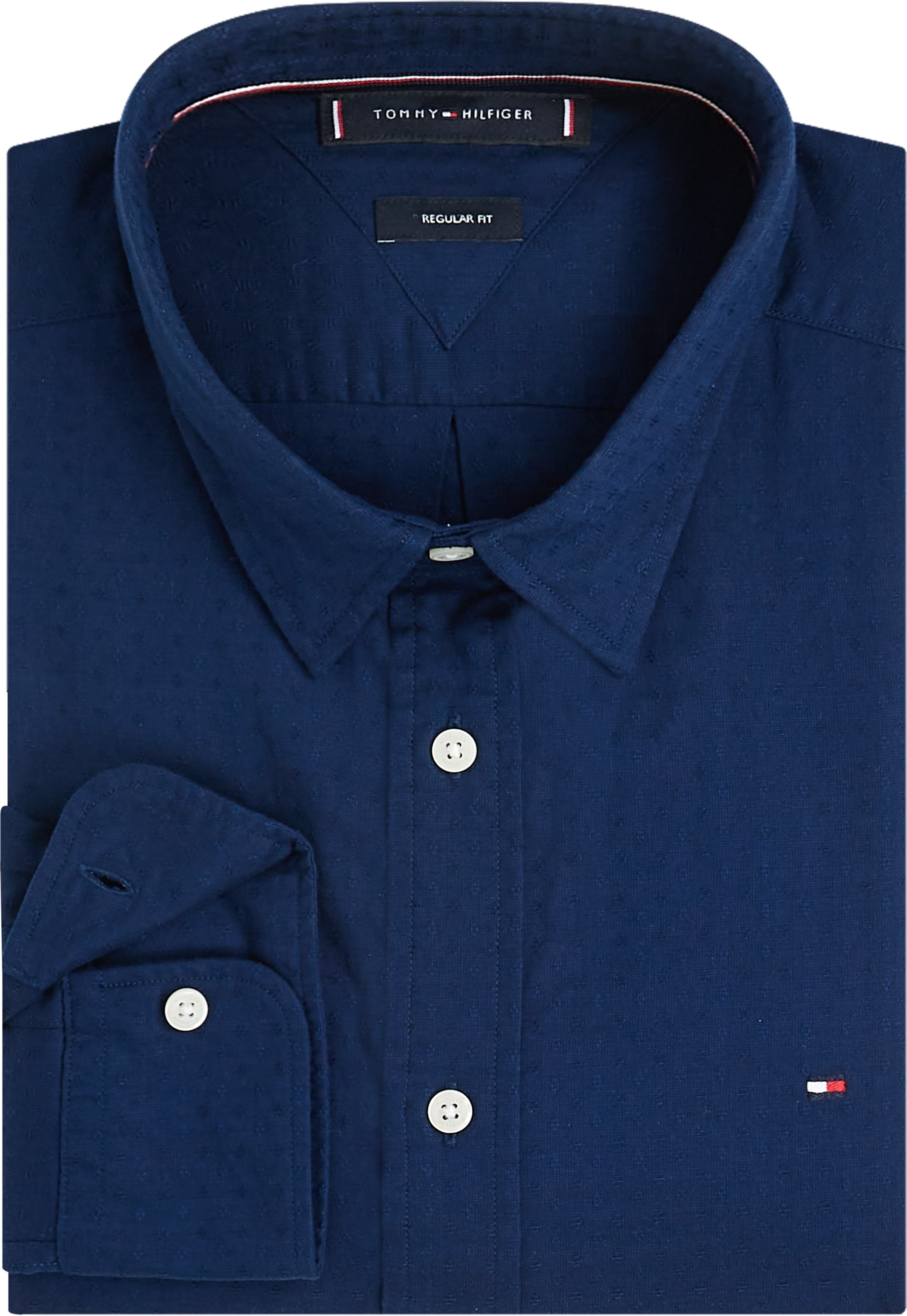 Tommy Hilfiger Langarmhemd »DOBBY STRUCTURE RF SHIRT«
