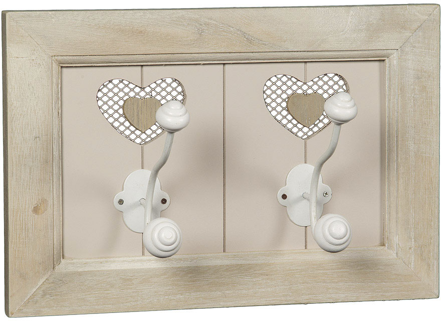 Ambiente Haus Garderobenhaken "Country Garderobe 2er Haken 33cm"