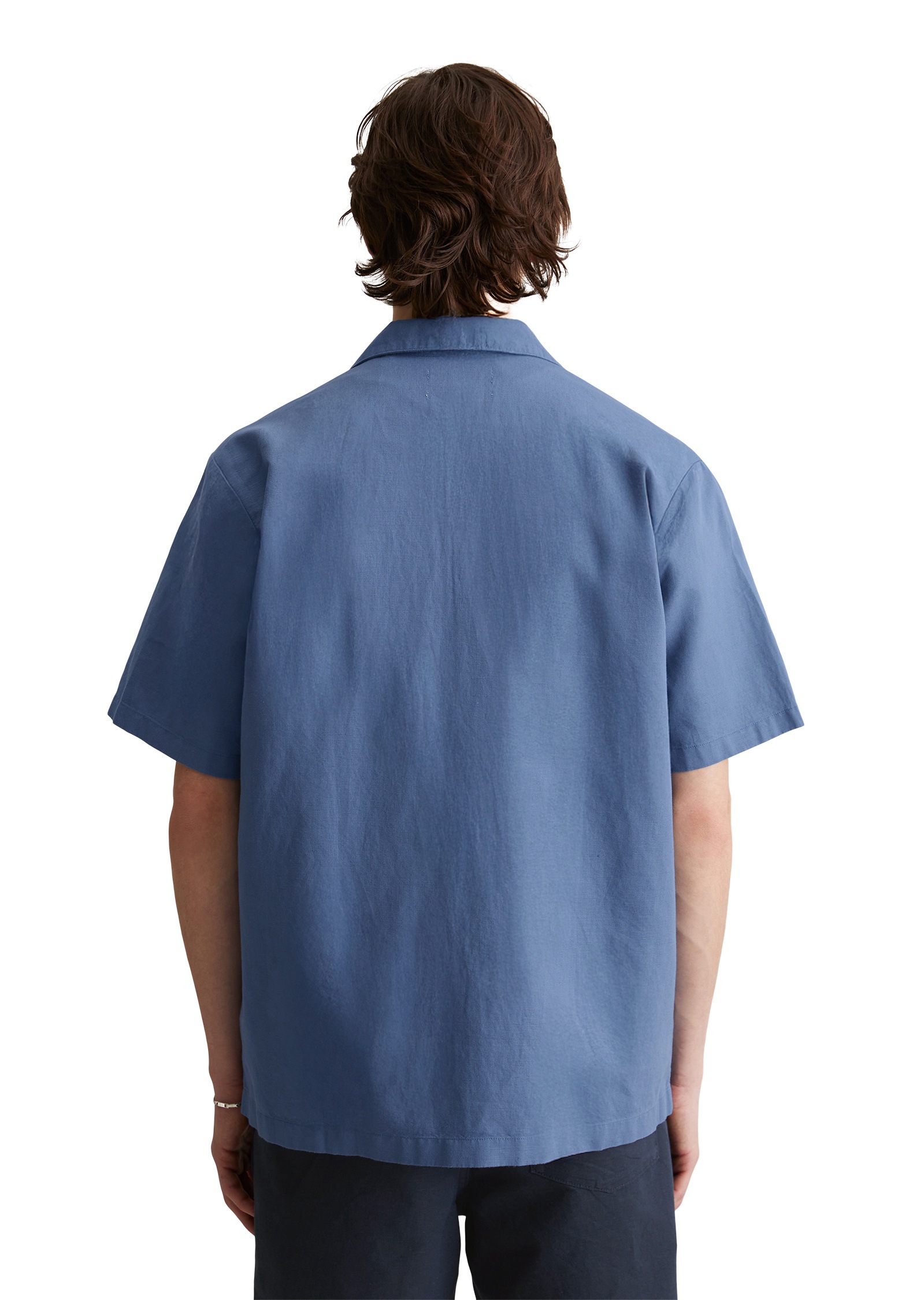 Thumbnail - Marc OPolo DENIM Kurzarmhemd "aus Leinen-Bio-Baumwoll-Mix"