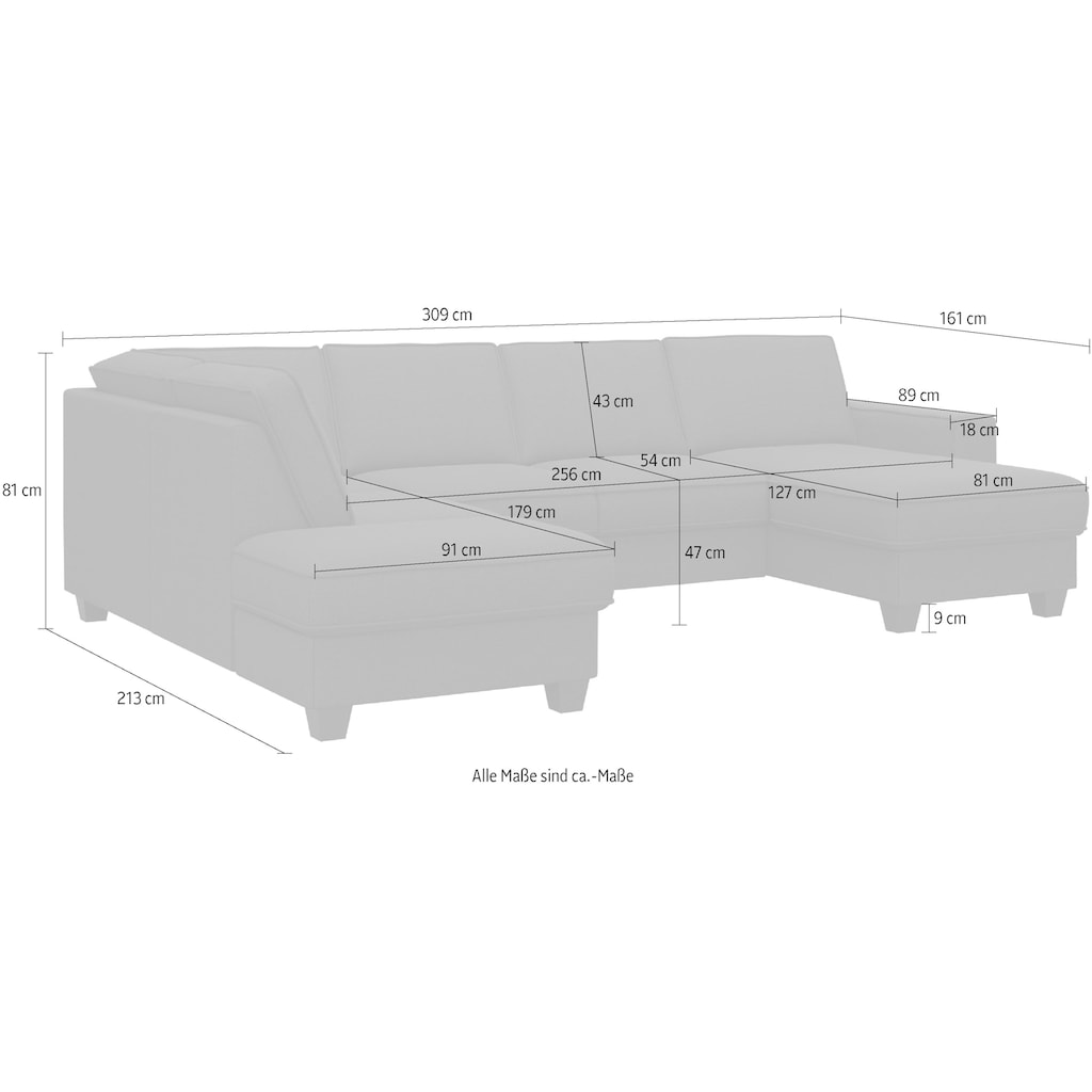 Home affaire Wohnlandschaft »County«, (3 St.)