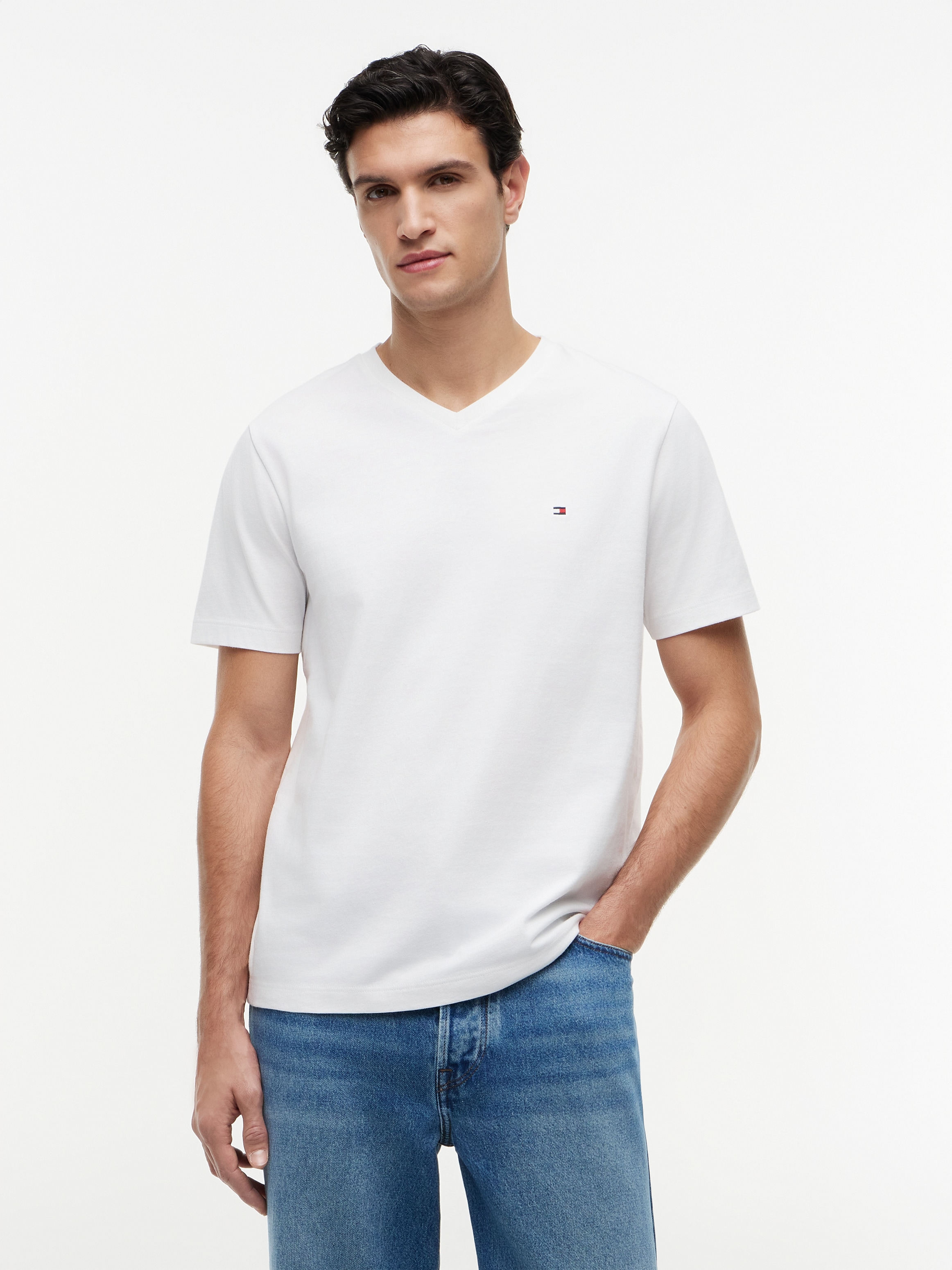 Tommy Hilfiger V-Shirt "ESSENTIAL V-NECK" unifarben, casual, regular fit, B günstig online kaufen