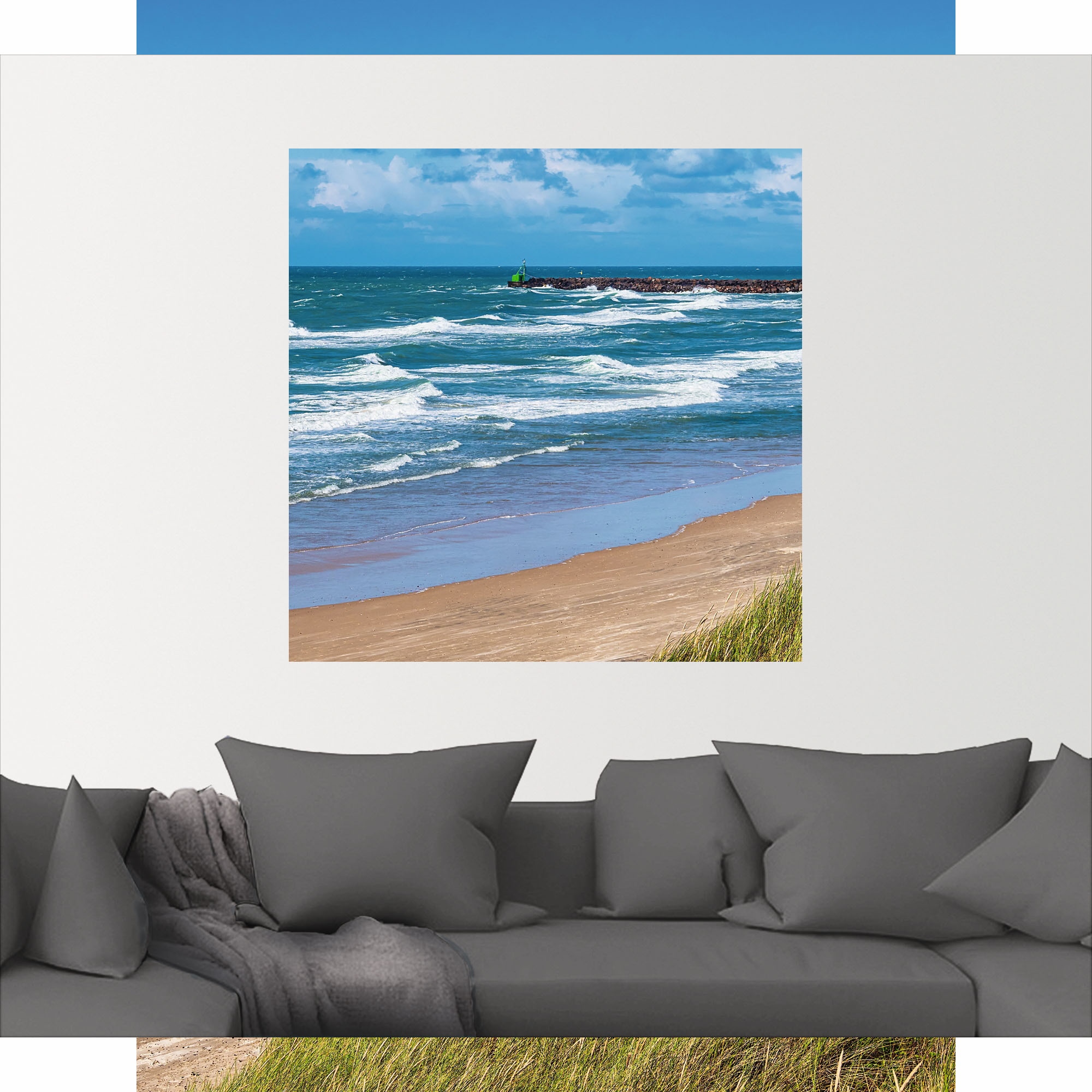 Artland Poster »Düne und Strand bei Hirtshals Dänemark I«, Küstenbilder, (1 St.), als Alubild, Outdoorbild, Leinwandbild in verschied. Größen