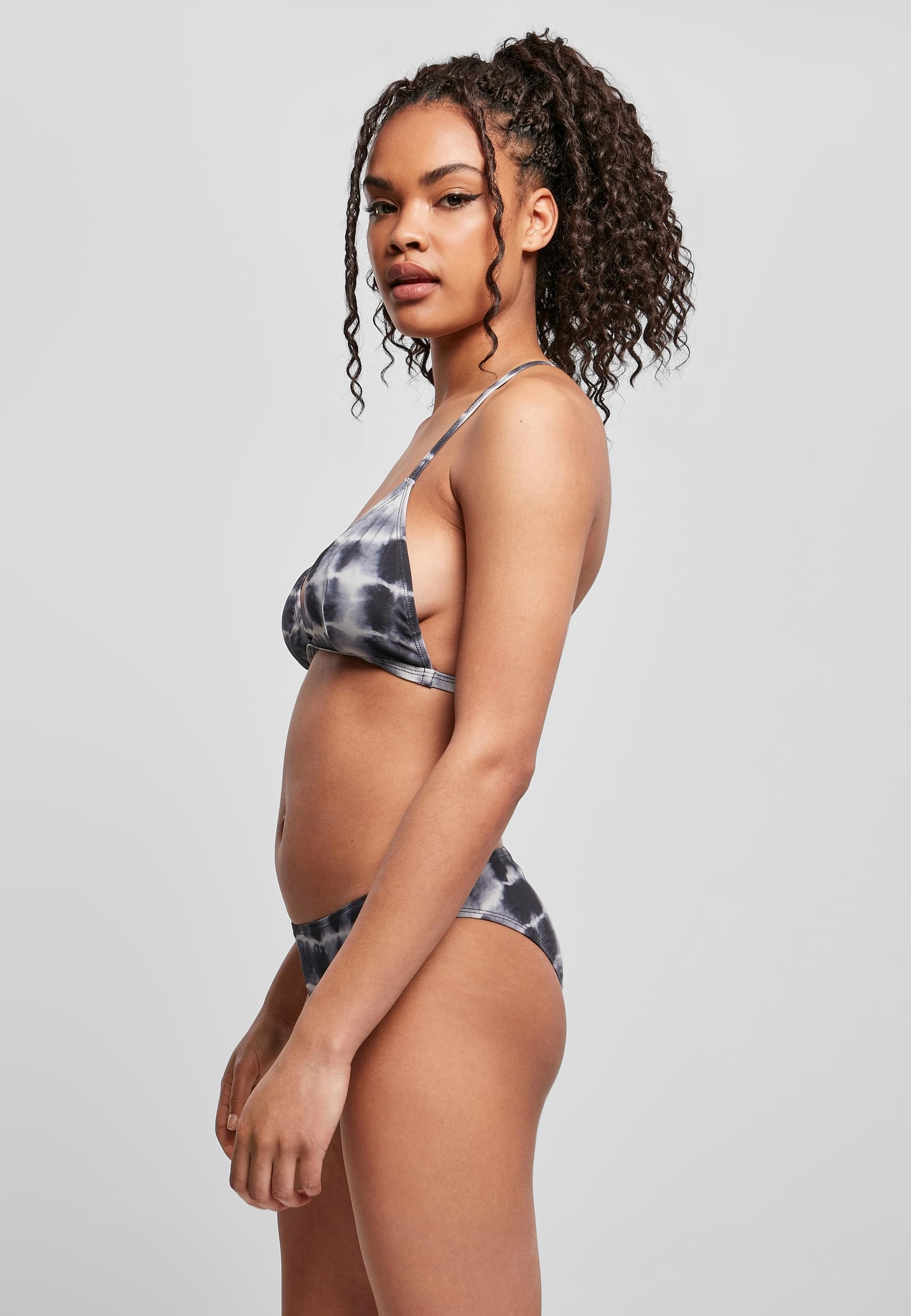 URBAN CLASSICS Bügel-Bikini »Urban Classics Damen Ladies Tie Dye Triangle Back Bikini«