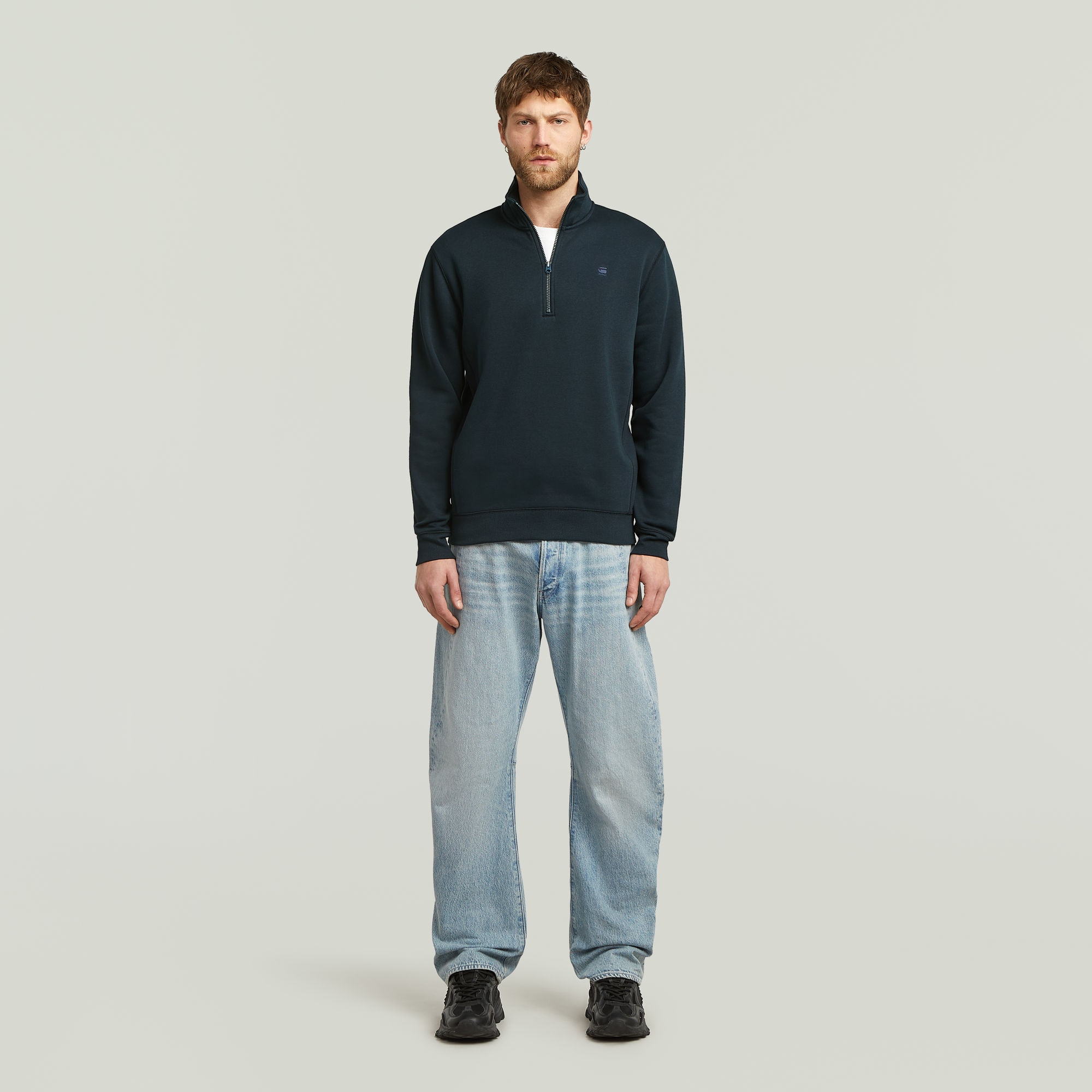 G-STAR Sweatshirt »Premium Core Half Zip«, mit Stehkragen