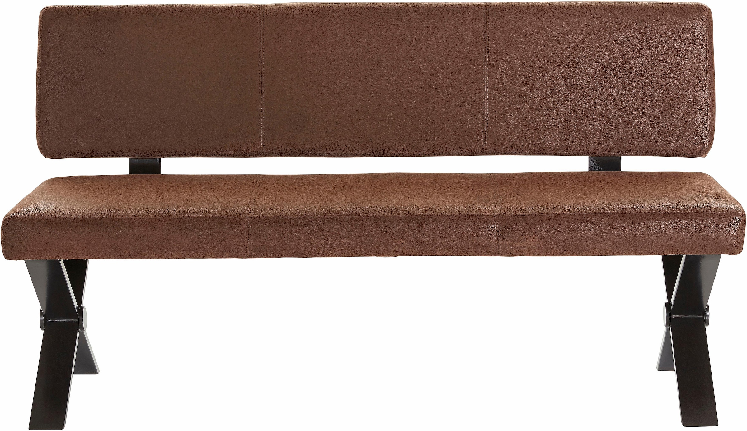 Homexperts Sitzbank »Colt«, Rückenlehne, Breite 140 oder 160 cm, Microfaserbezug in Vintage-Optik