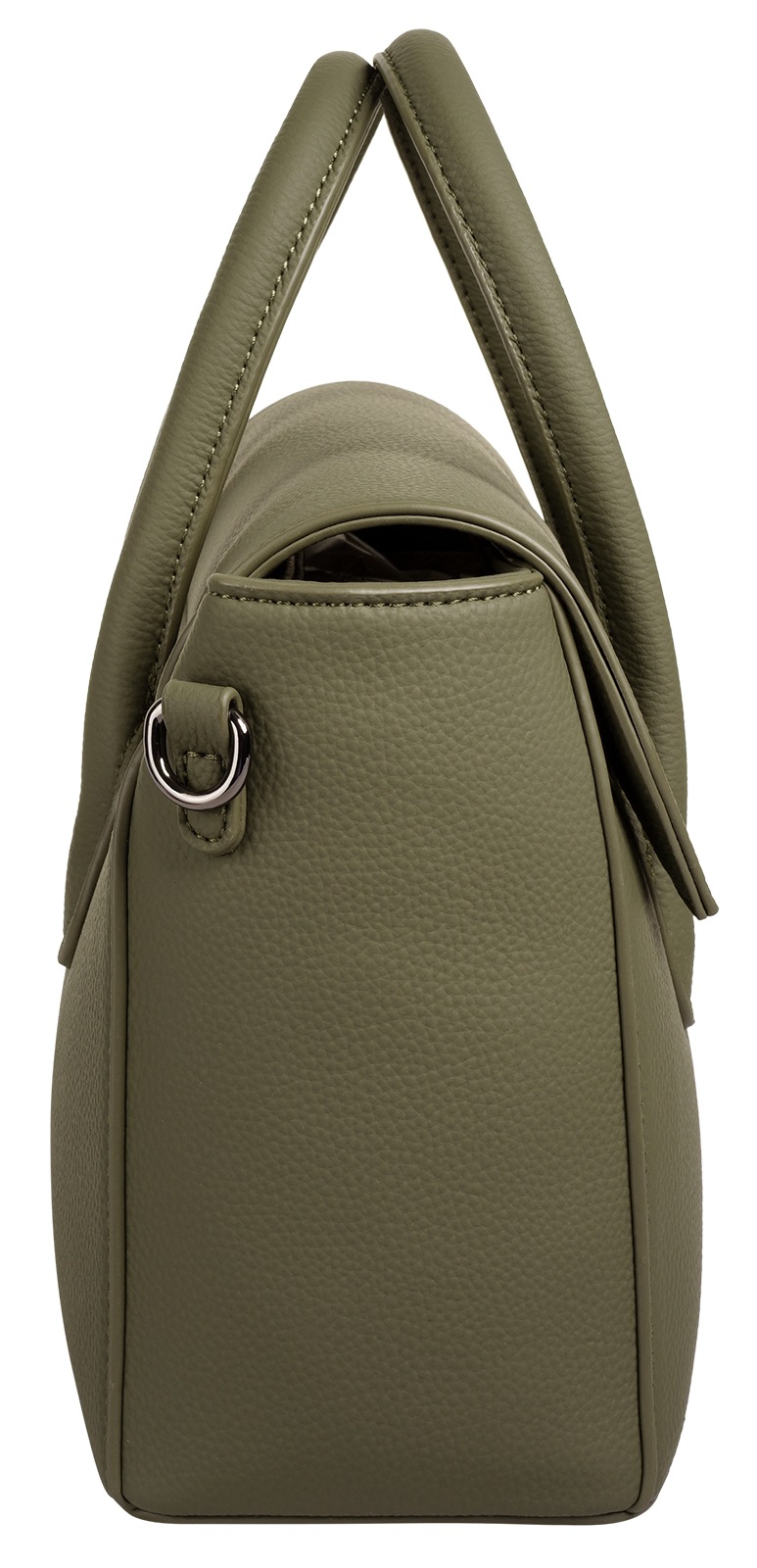 Henkeltasche BUGATTI "IRIA", Damen, Gr. B/H/T: 27cm x 18cm x 11cm onesize, oliv, Polyurethan (PU), unifarben, Taschen 3