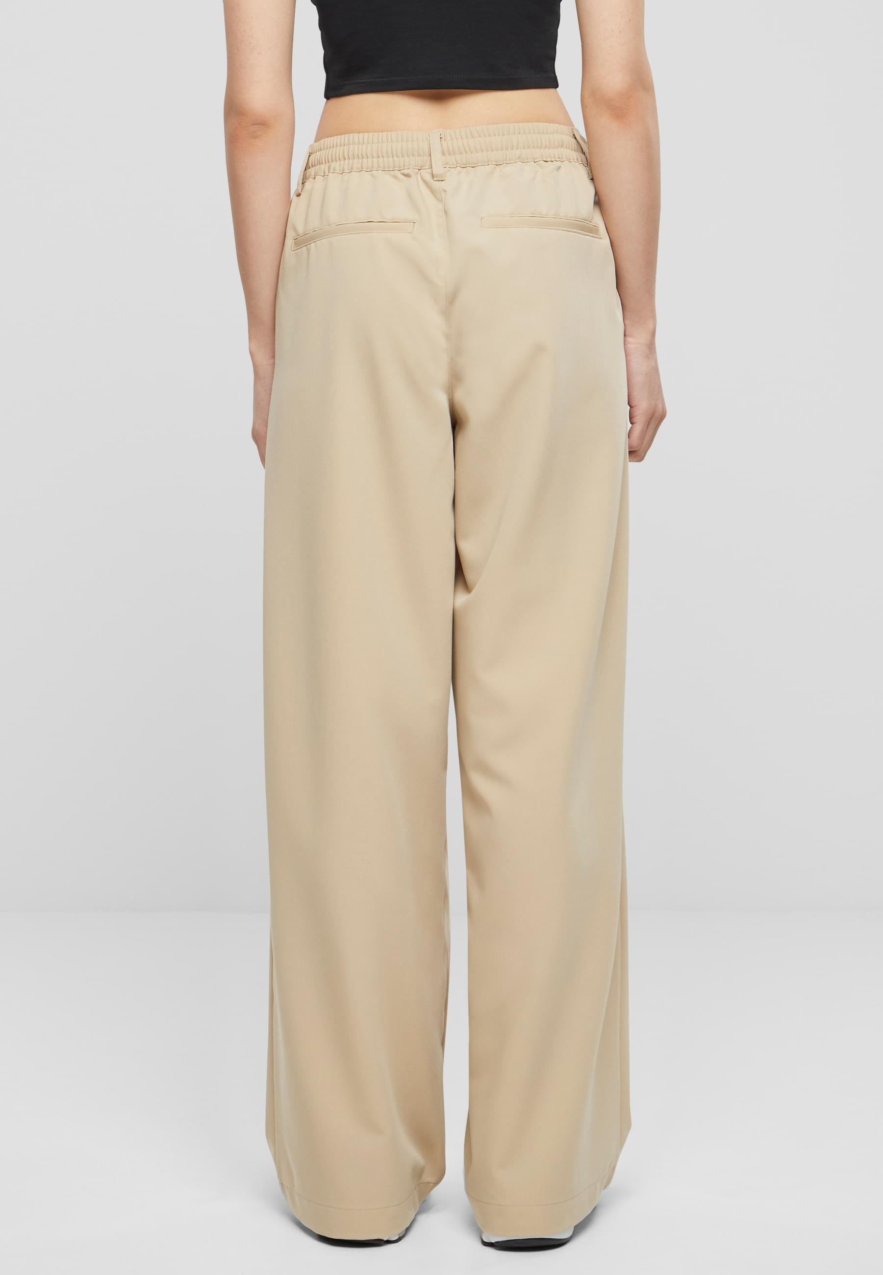URBAN CLASSICS Stoffhose »Urban Classics Damen Ladies Ultra Wide Pleat-Front Pants«, (1 tlg.)