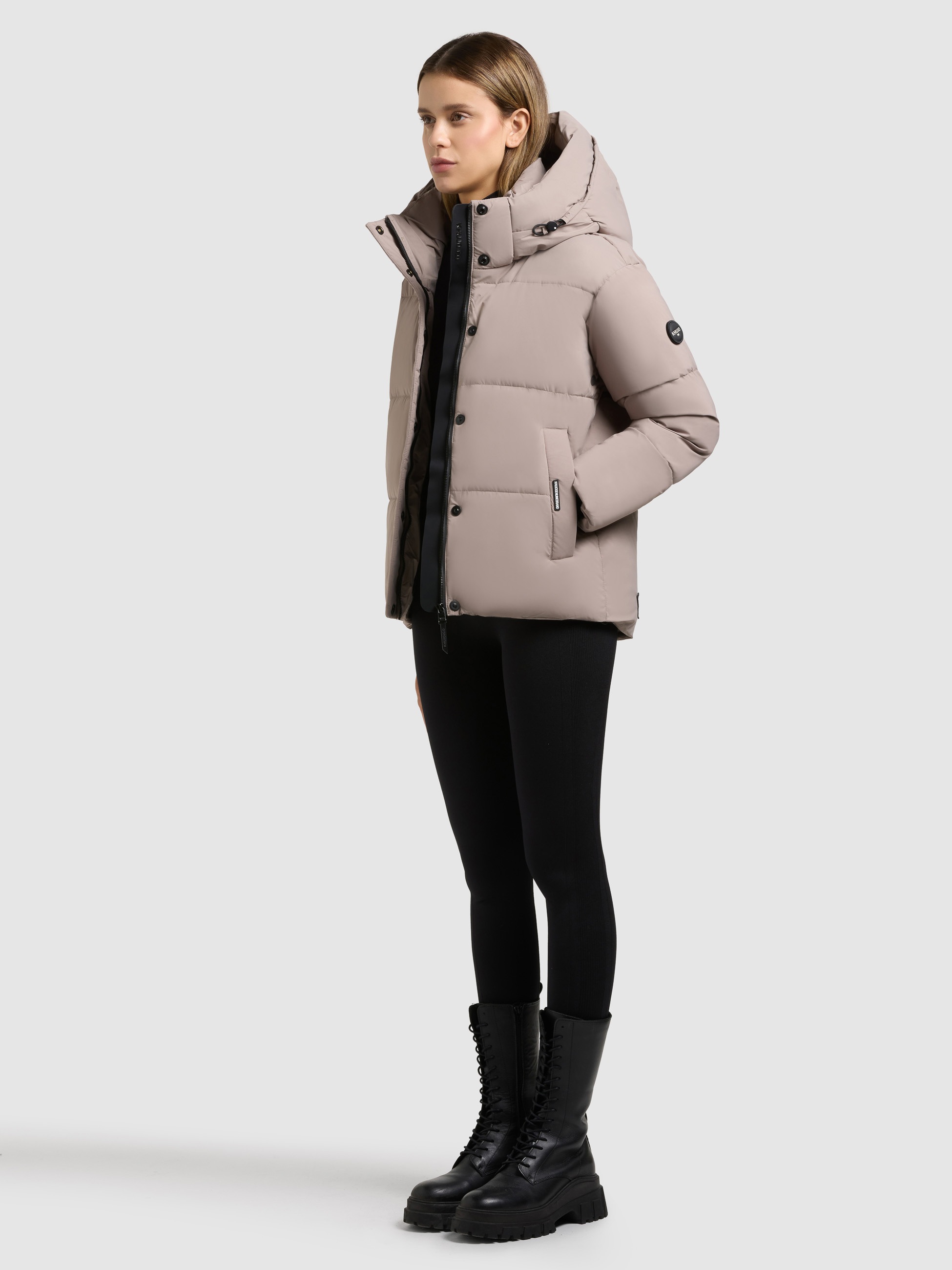 khujo Steppjacke »DEVINA2 MATT« mit Kapuze