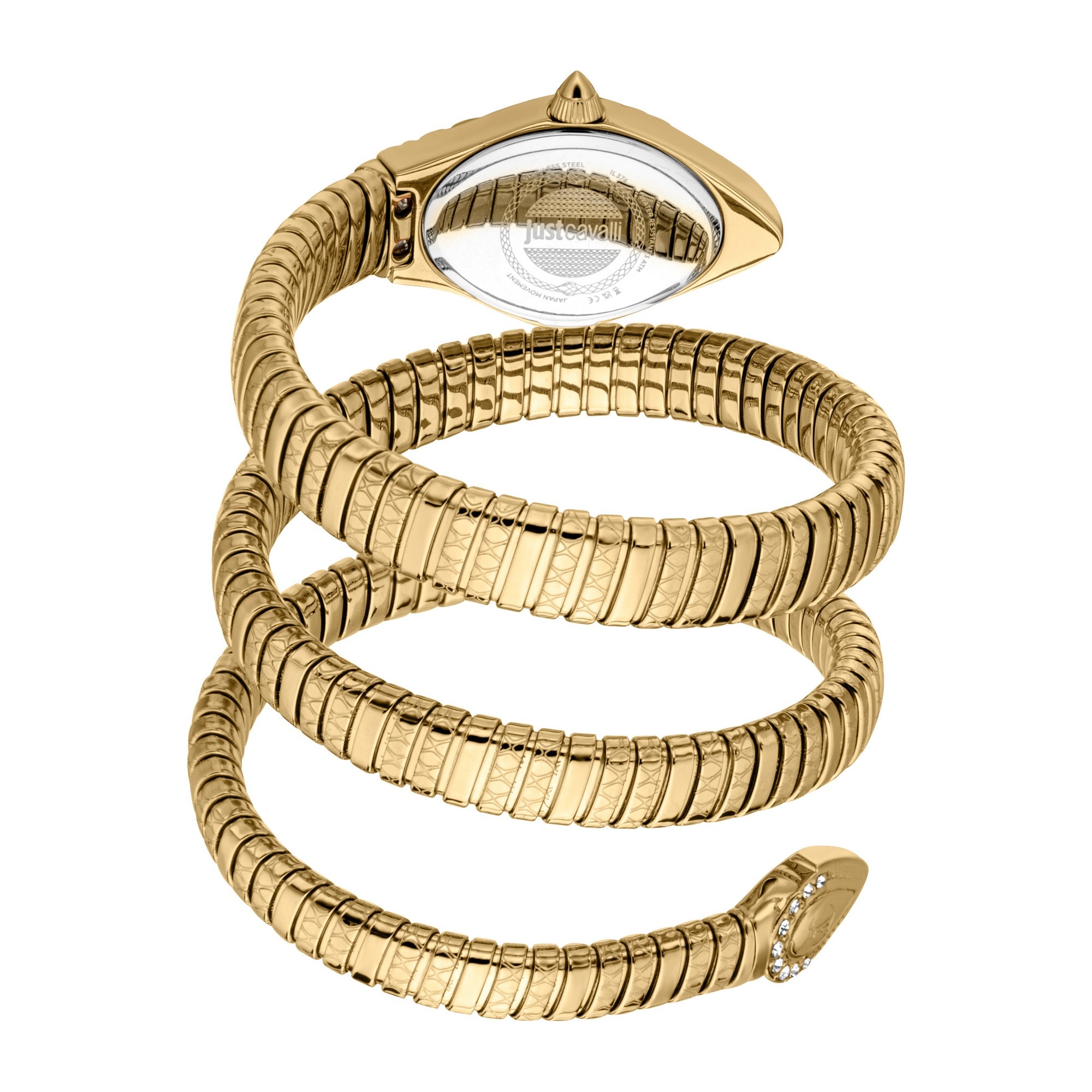 Just Cavalli Time Quarzuhr »Aurelia«, Armbanduhr, Damenuhr, Edelstahlarmband, analog, Kristallsteine