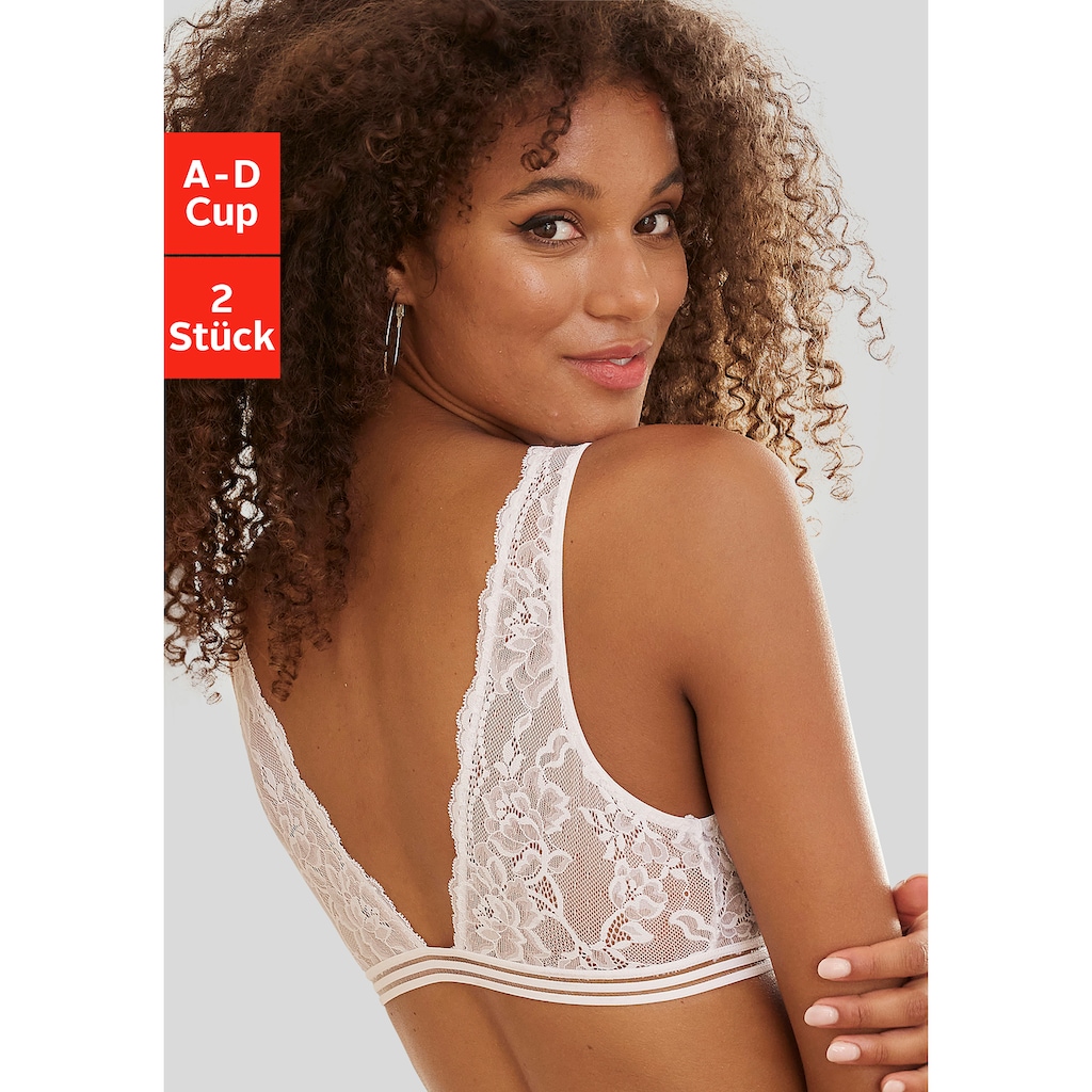 petite fleur Bralette-BH, (Packung, 2 Stück)