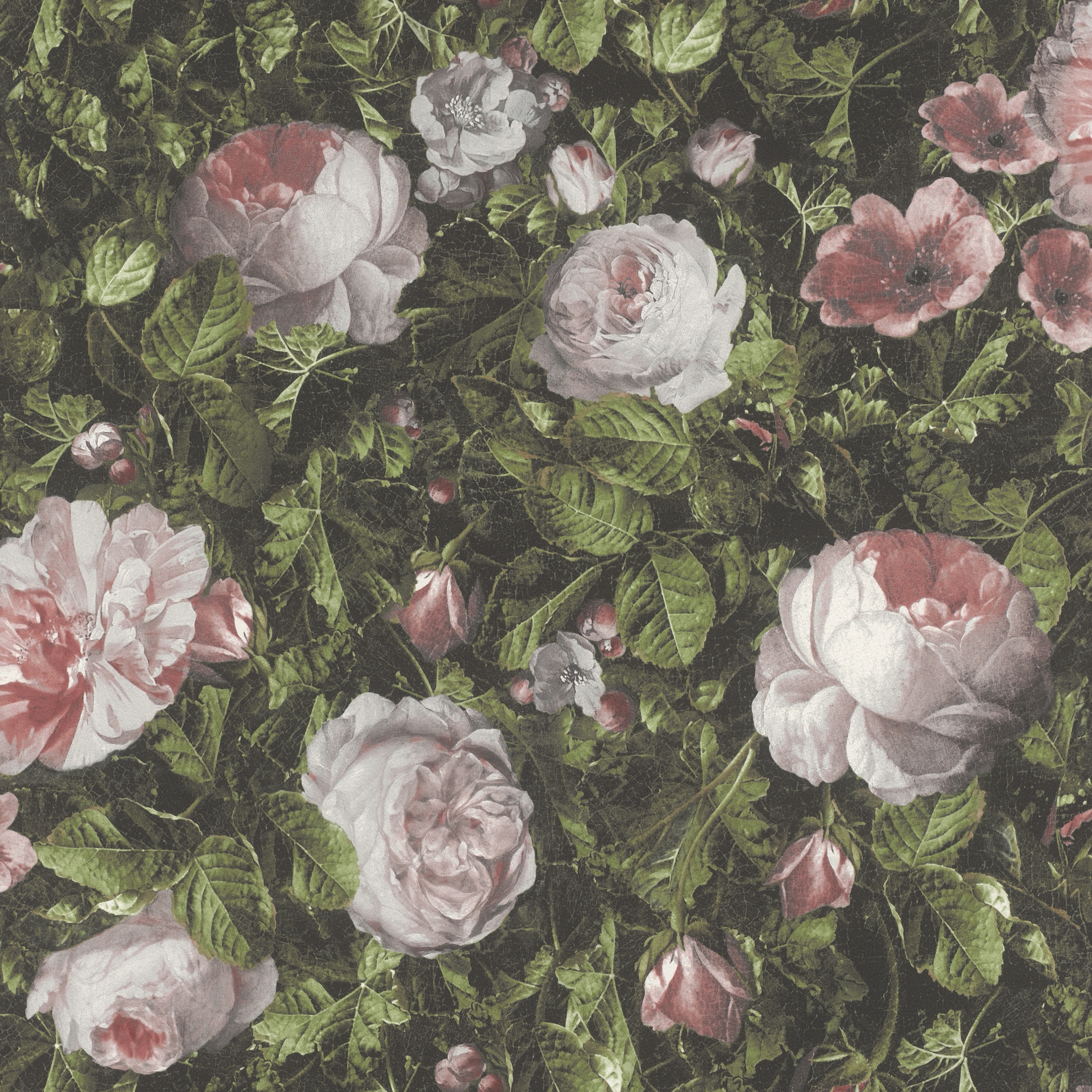 Rasch Papiertapete »Papiertapete 278316 mit Rosen«, floral, Vintage