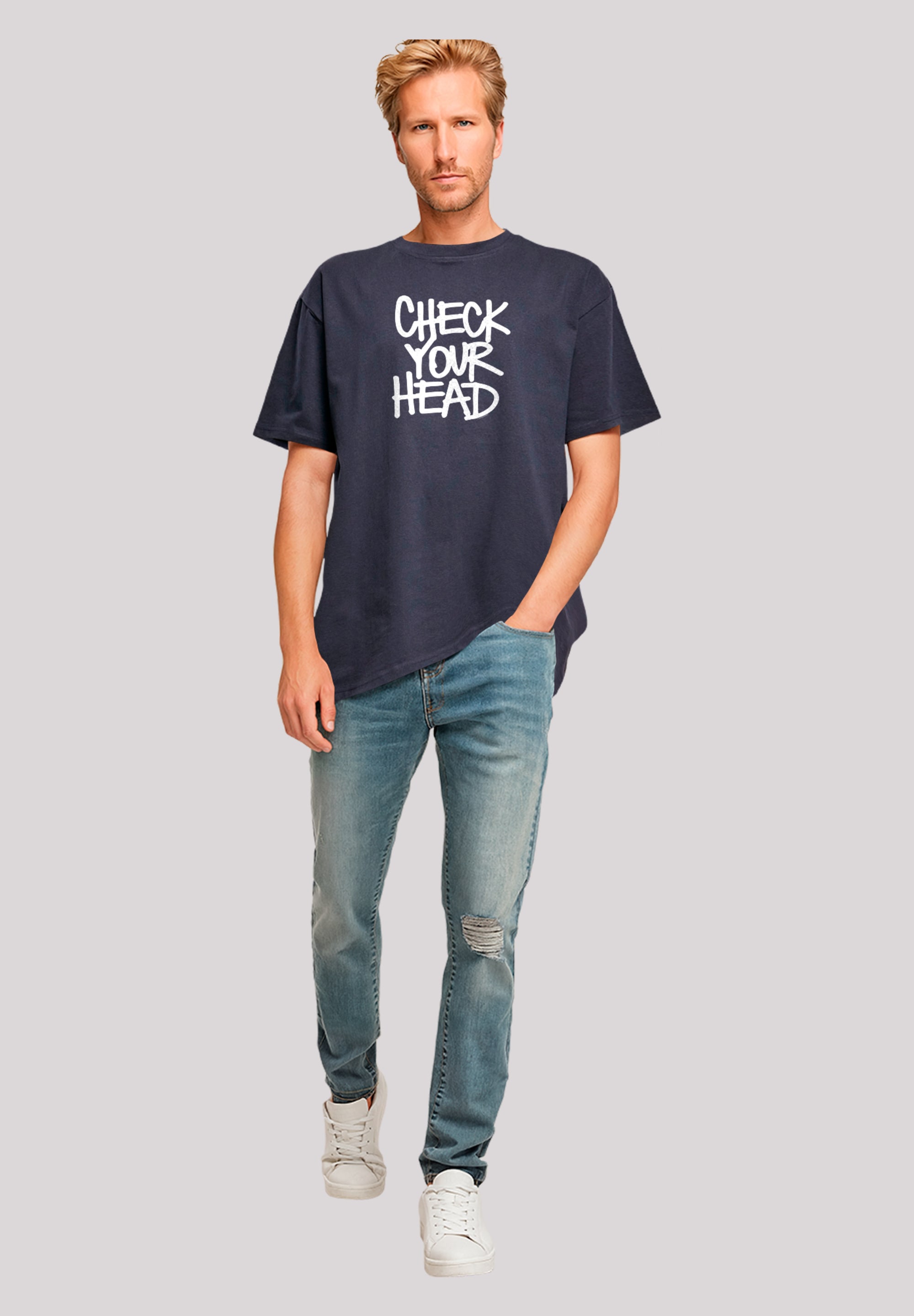 F4NT4STIC Oversize-Shirt »The Beastie Boys Check Your Head«, Premium Qualität