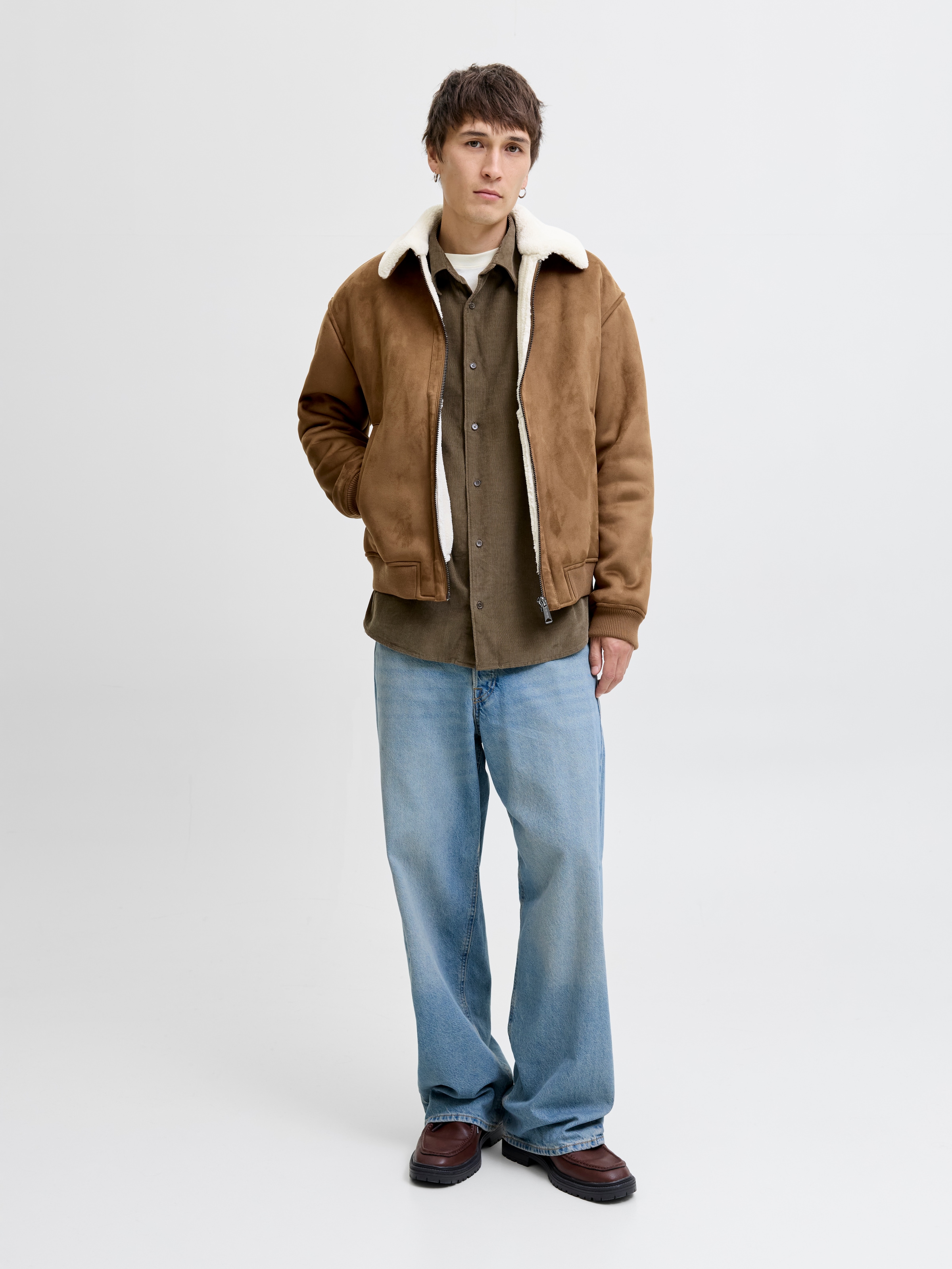 Jack & Jones Bomberjacke »JPRCCLUKE BOMBER JACKET SN«, ohne Kapuze