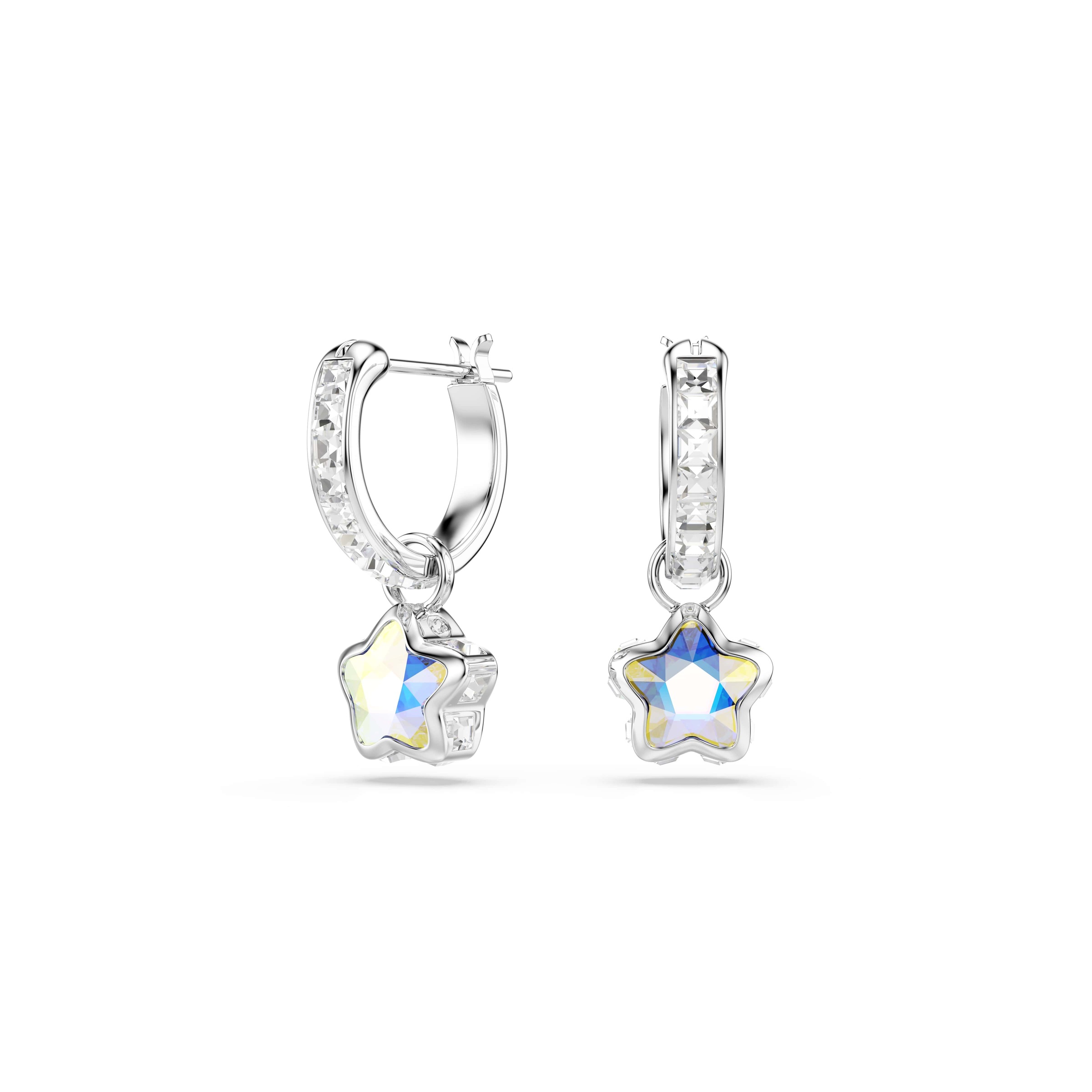 Swarovski Paar Creolen »Schmuck Geschenk CHROMA Ohrringe« mit Swarovski® Kristall - Einhänger abnehmbar