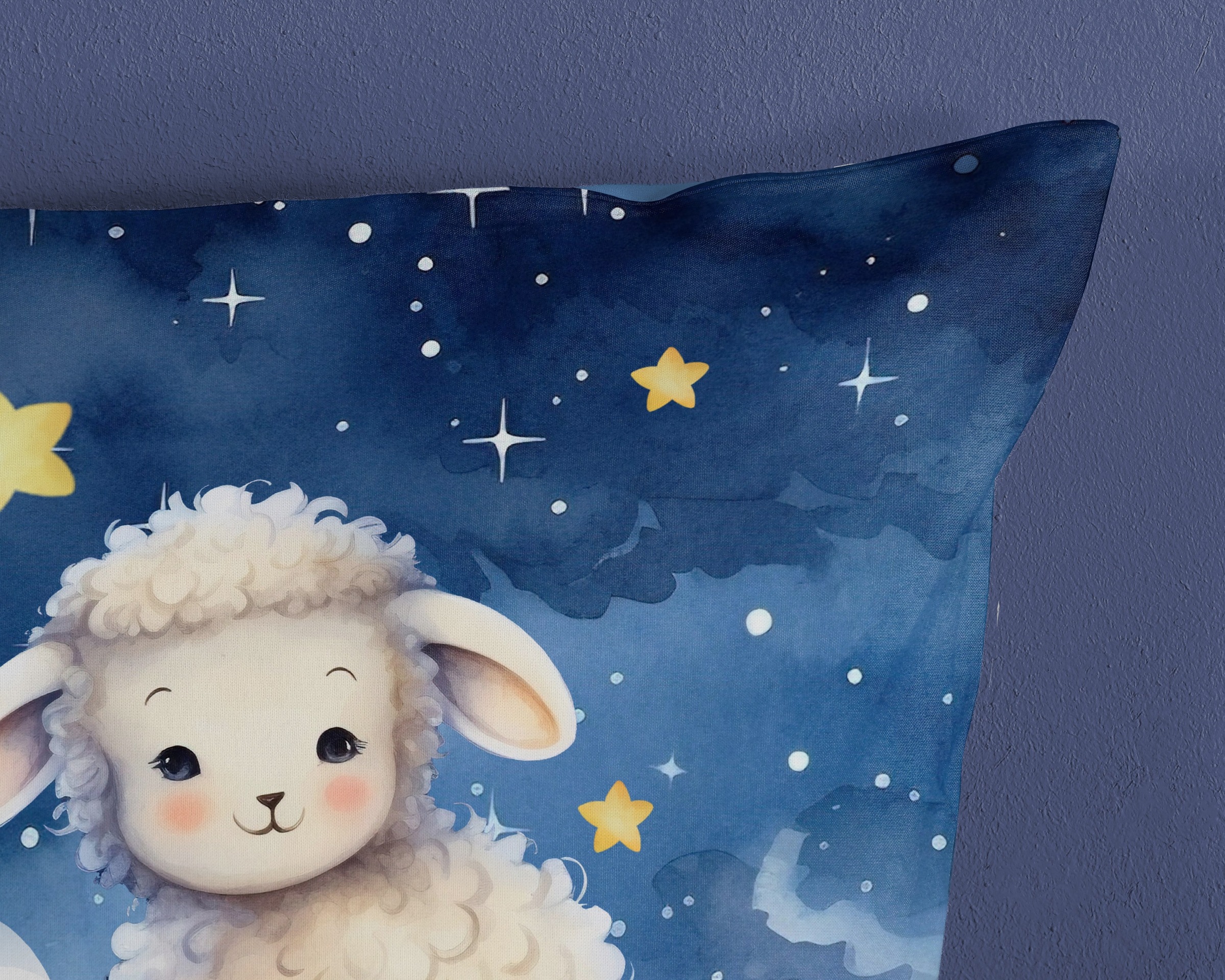 PURE luxury collection Kinderbettwäsche »Sheepy«, Mikrofaser, 135x200, 2 Teilig, Wendeoptik, Kind, Schaf, Weltall
