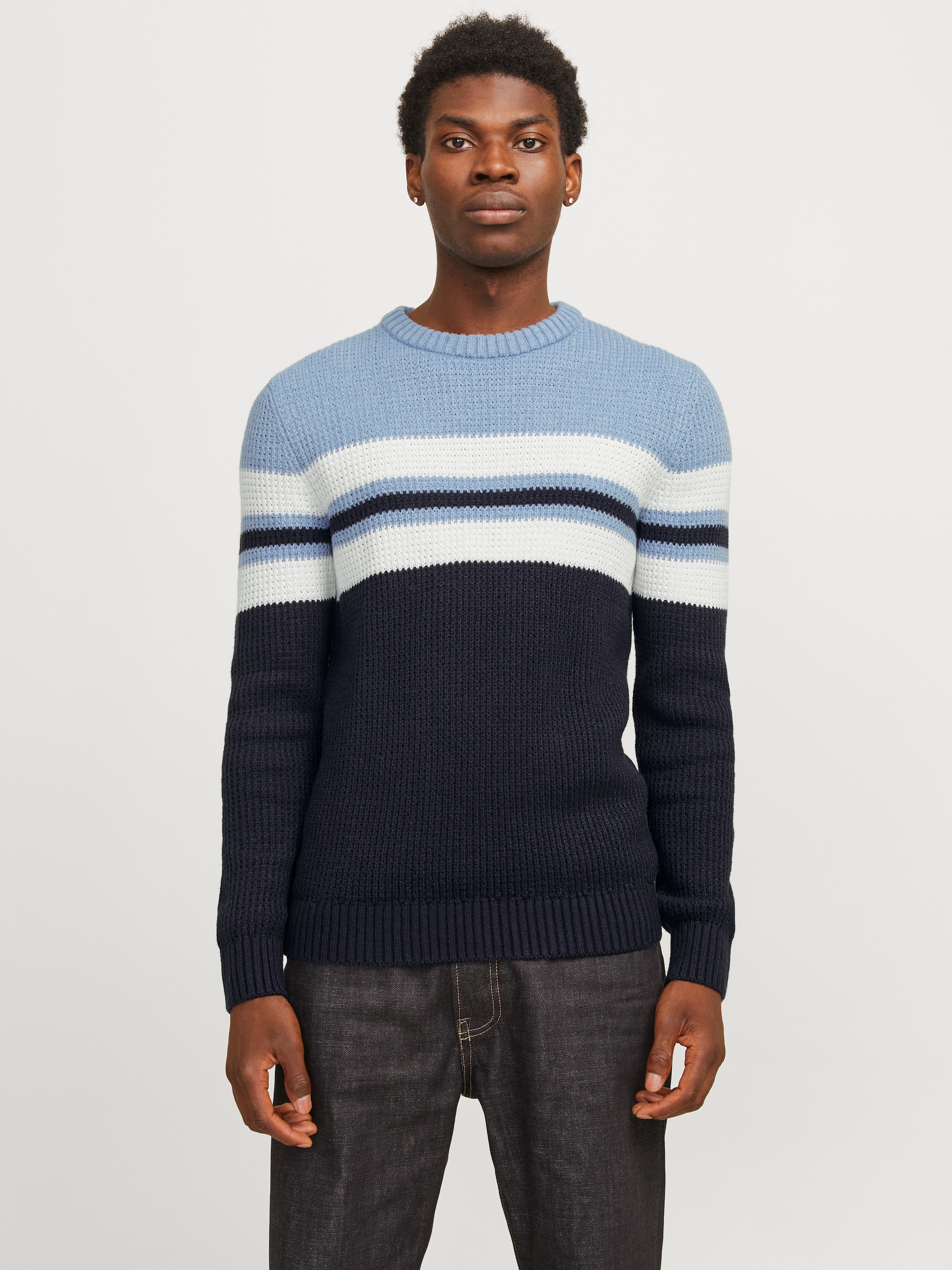 Jack & Jones Rundhalspullover JJSANDER KNIT CREW NECK günstig online kaufen