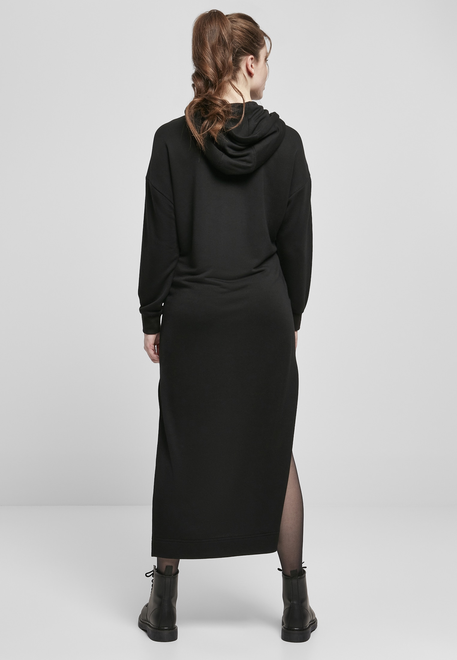 URBAN CLASSICS Shirtkleid »Urban Classics Damen Ladies Modal Terry Long Hoody Dress«, (1 tlg.)