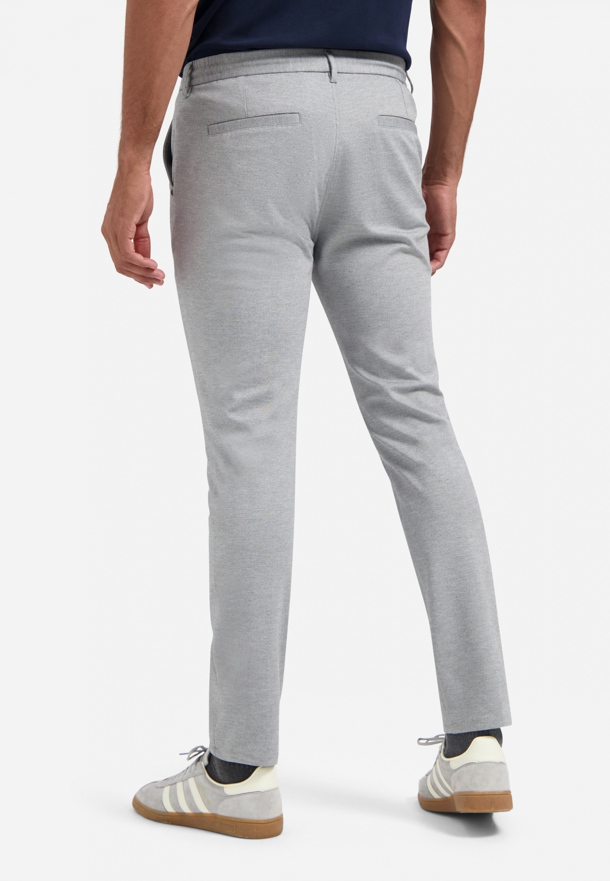 NO EXCESS Chinohose »No Excess Melierte Jerseytasche Pants Stretch Jersey«