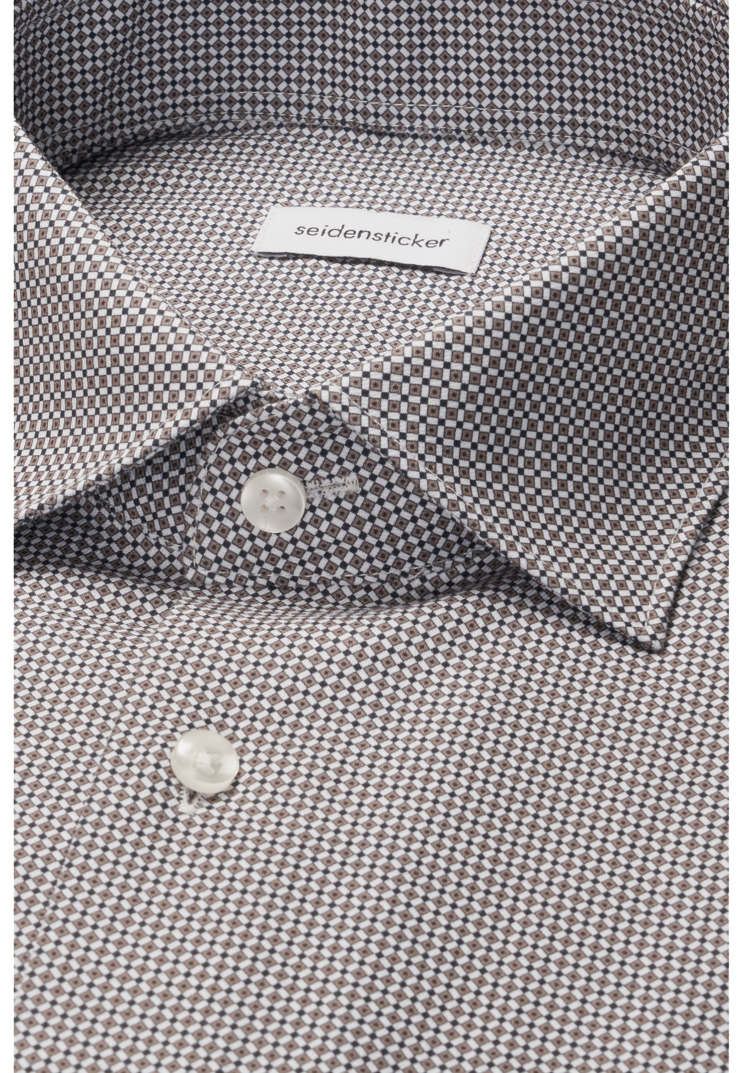 seidensticker Businesshemd »Schwarze Rose« Regular 1/1 Kentkragen Druck