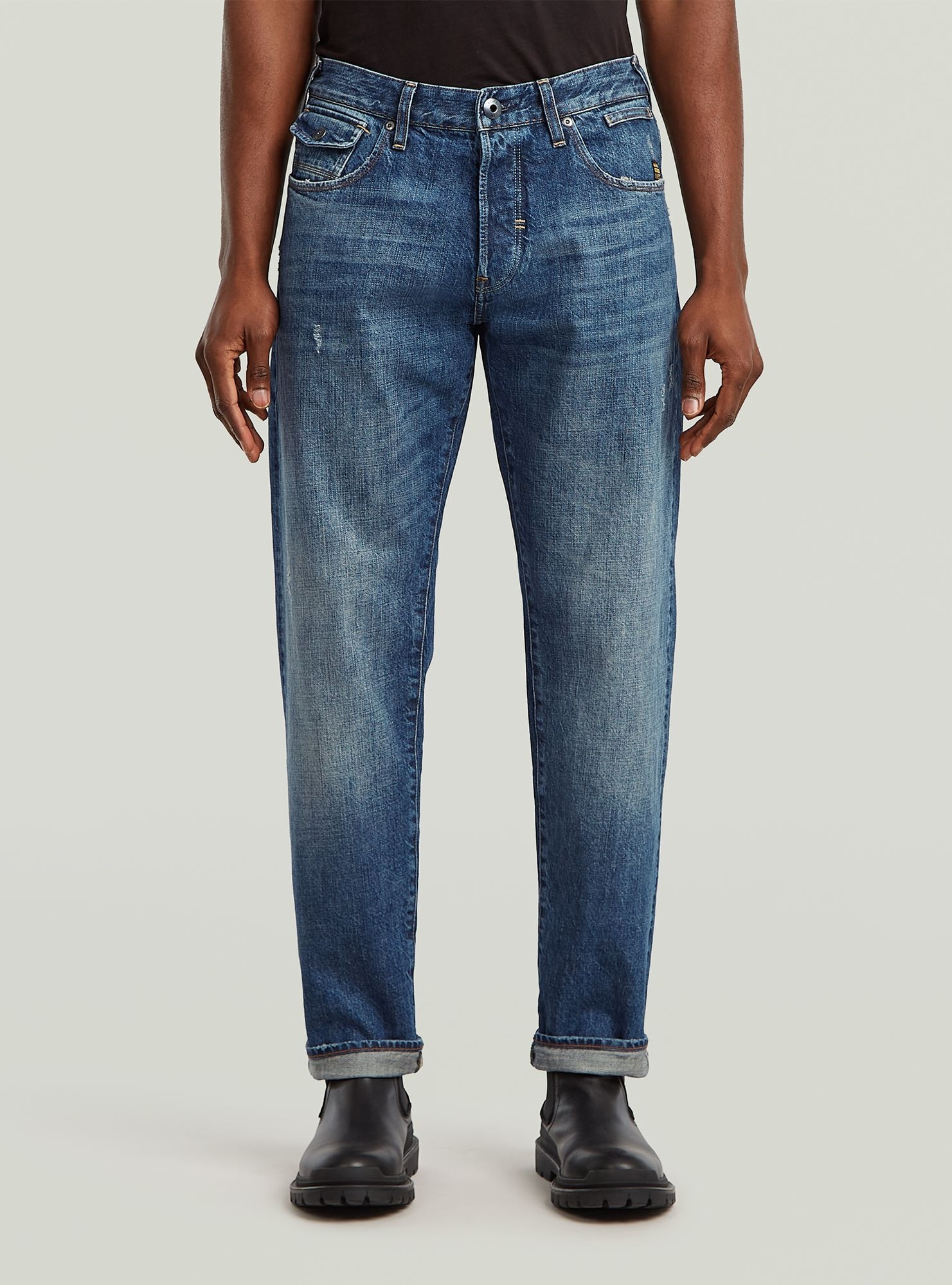 G-STAR 5-Pocket-Jeans "Morry FWD Regular Tapered Selvedge Jeans" günstig online kaufen