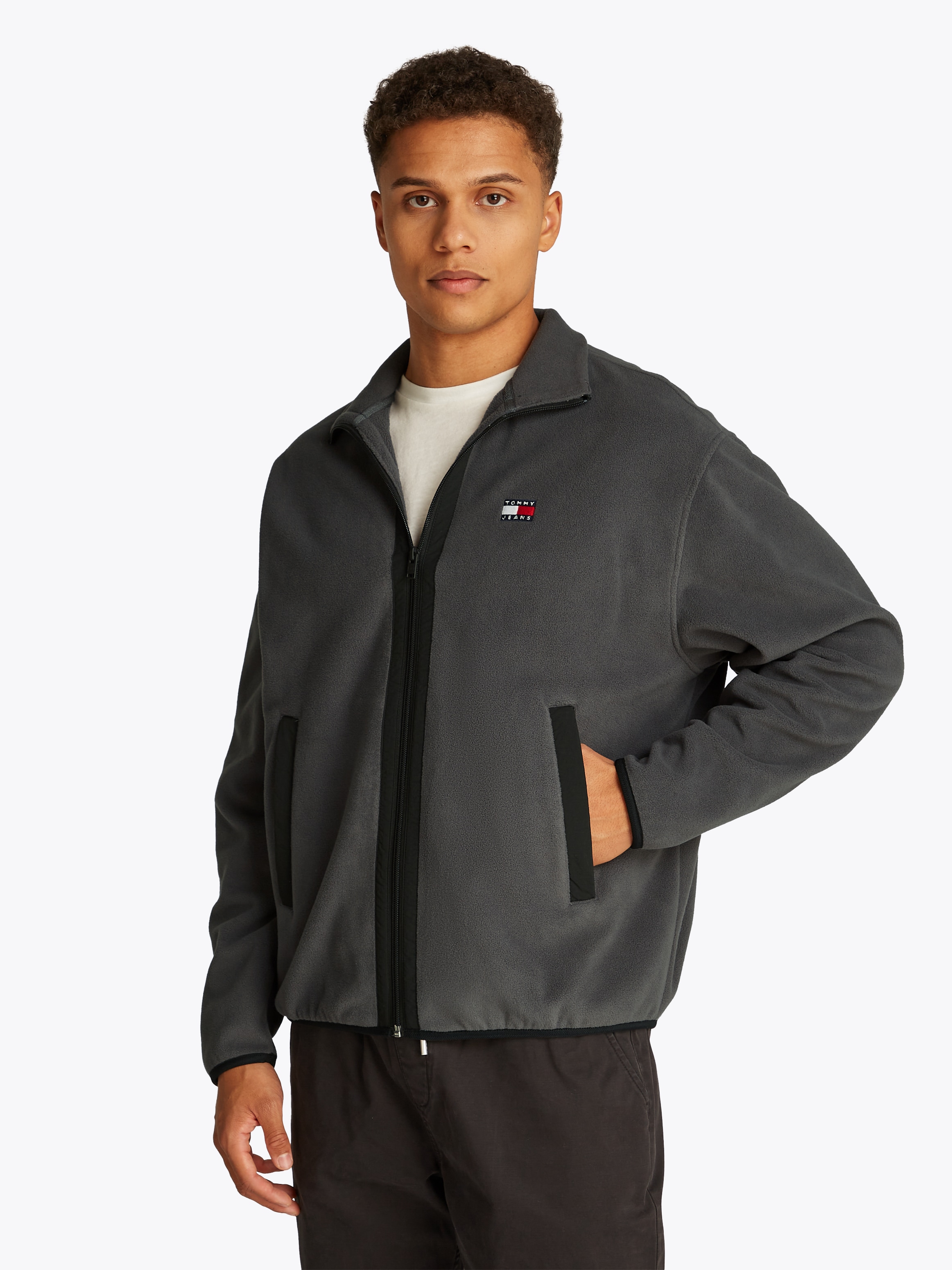 Tommy Jeans Fleecejacke "TJM RLX FZ POLAR FLEECE EXT" günstig online kaufen