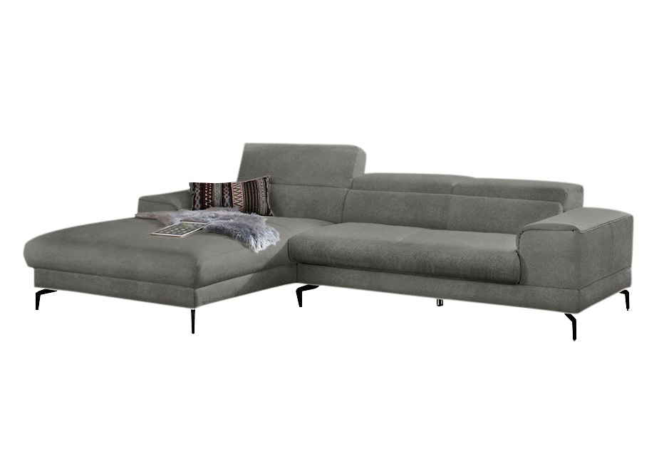 W.SCHILLIG Ecksofa »piedroo, Designsofa mit tollem Sitzkomfort, L-Form«, Kopfteilverstellung, wahlweise mit Sitztiefenverstellung, Breite 303cm