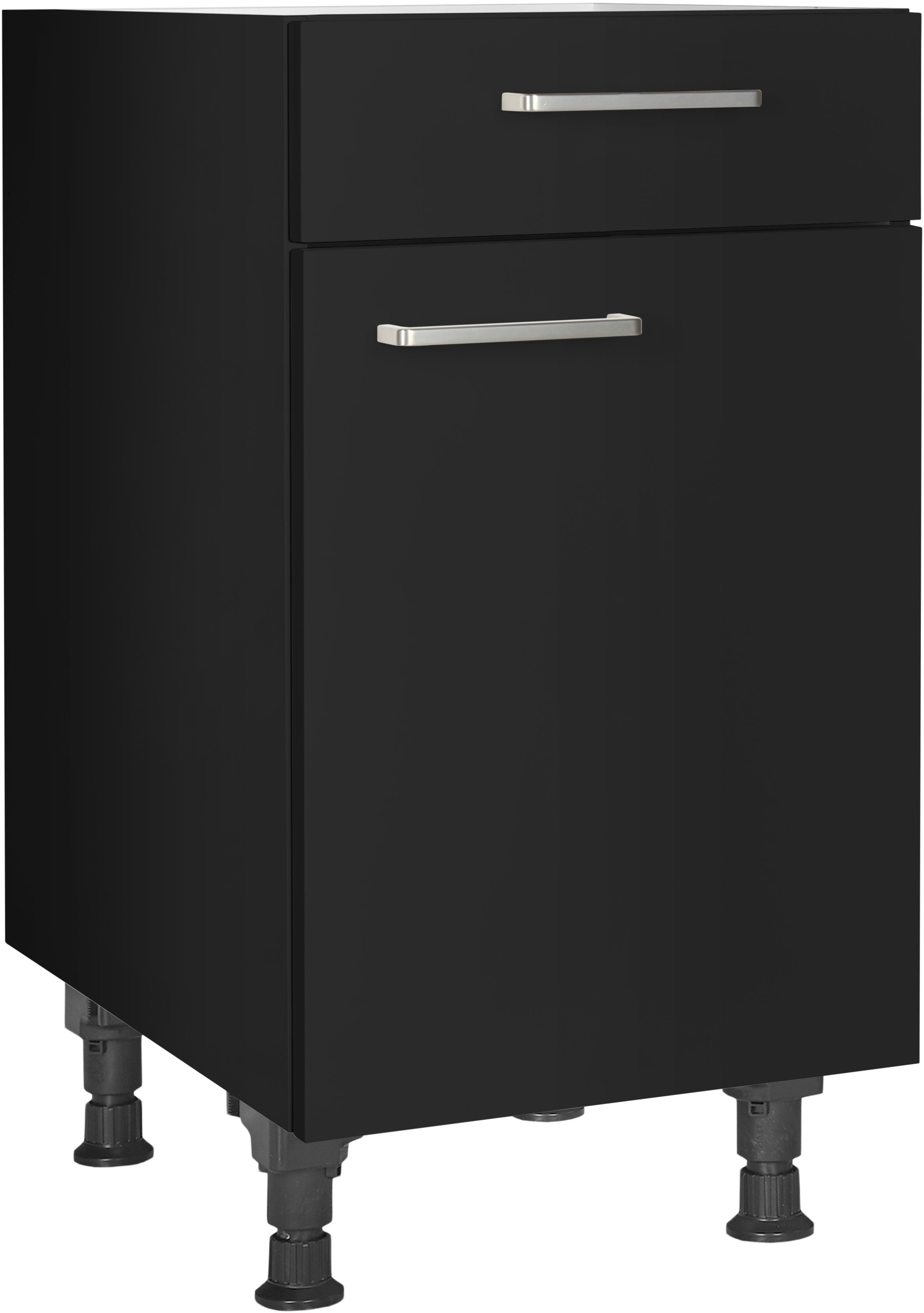 nobilia® Unterschrank »"Touch", Ausrichtung wählbar, vormontiert, in den Breiten 30, 45 und«, 60 cm Breite, mit höhenverstellbaren Sockelfüßen, vormontiert