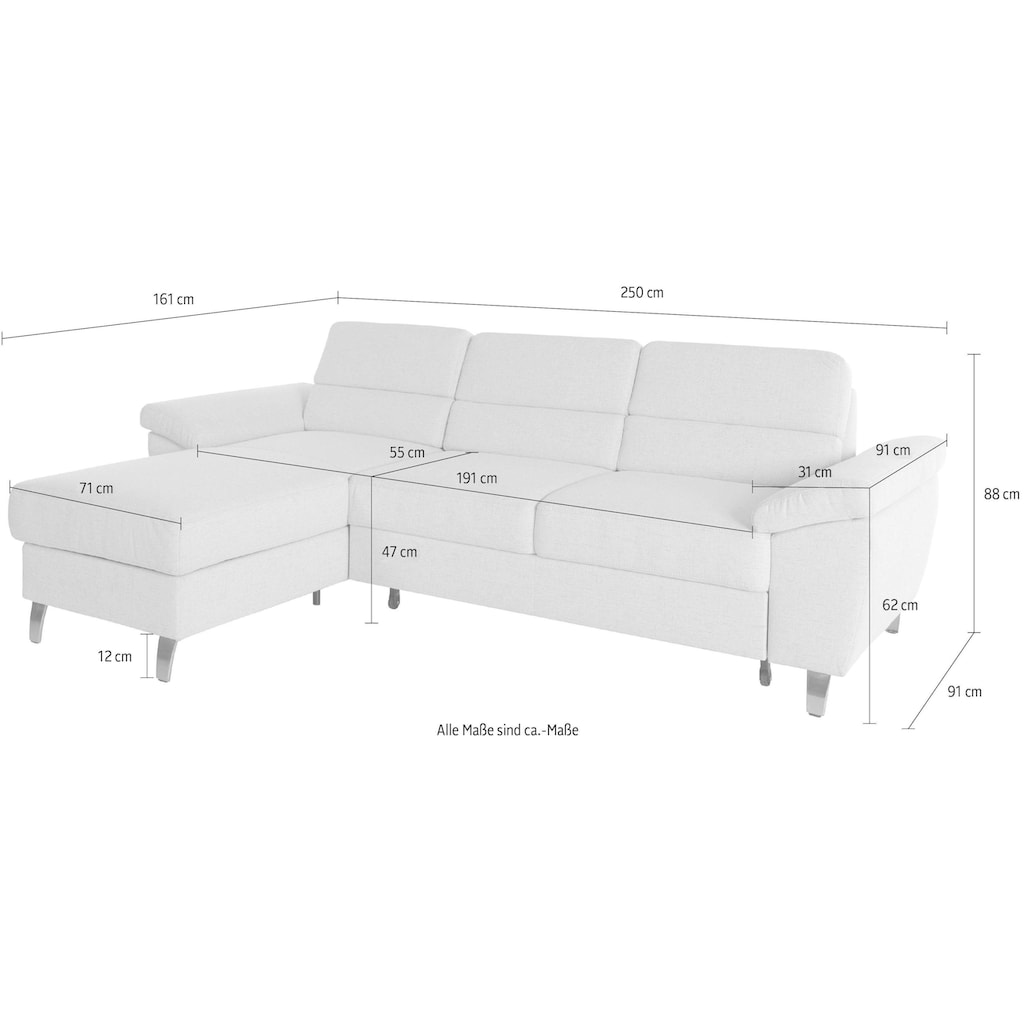 sit&more Ecksofa »Sorano L-Form«