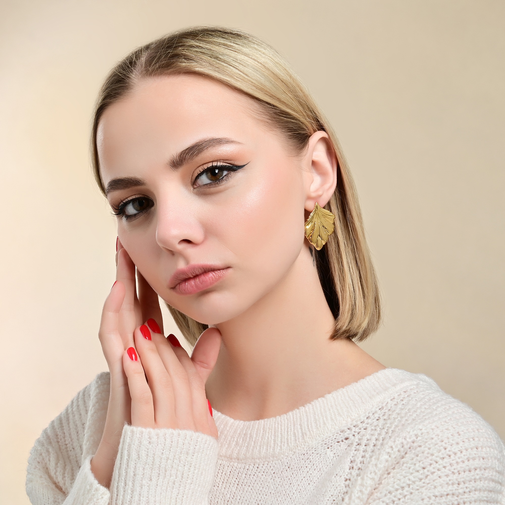 Adelia´s Paar Ohrhänger »Damen Ohrringe – Ohrstecker aus Edelstahl« Ideal zum Verschenken – schlicht und stilvoll